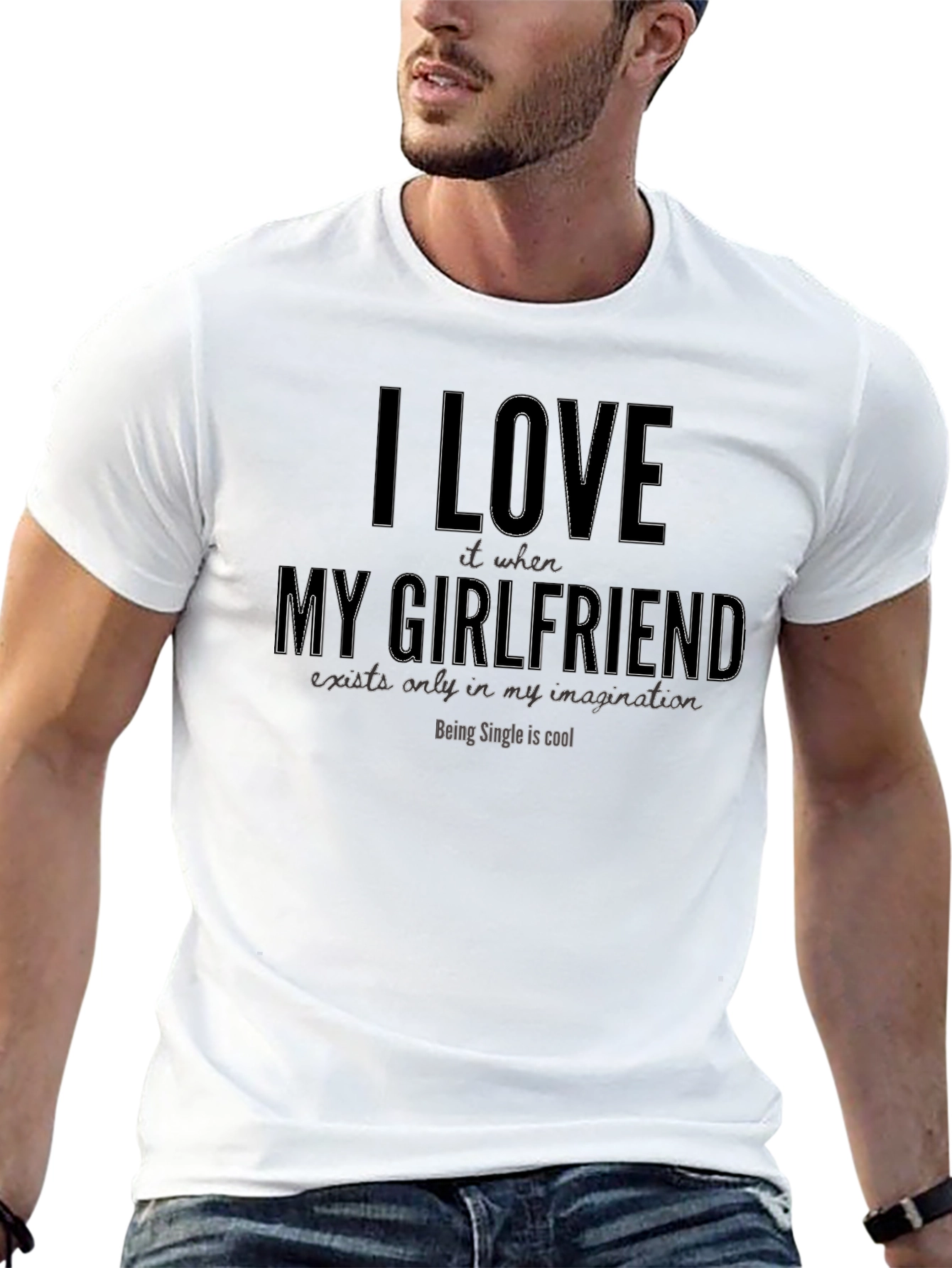 I Love My Imaginary Girlfriend Funny T-Shirt