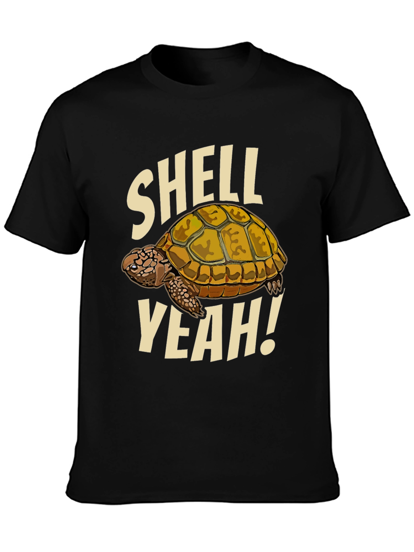 Shell Yeah! Turtle Graphic Black T-Shirt