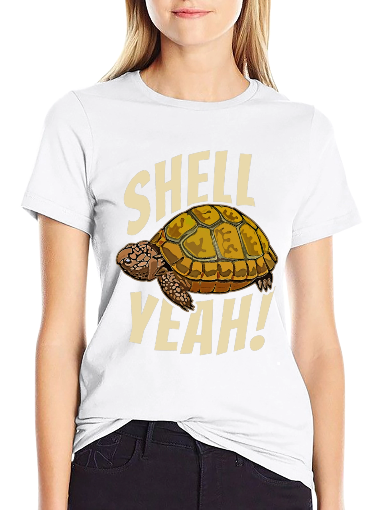 Shell Yeah! Turtle Graphic Black T-Shirt