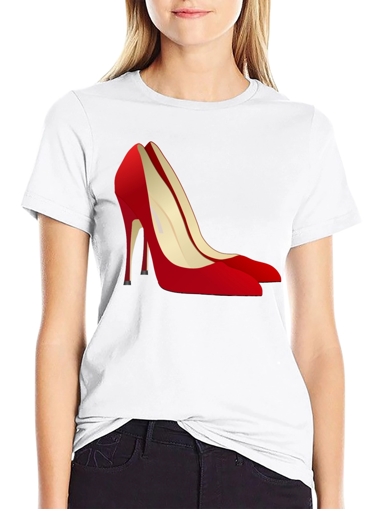 Red High Heel Graphic Tee