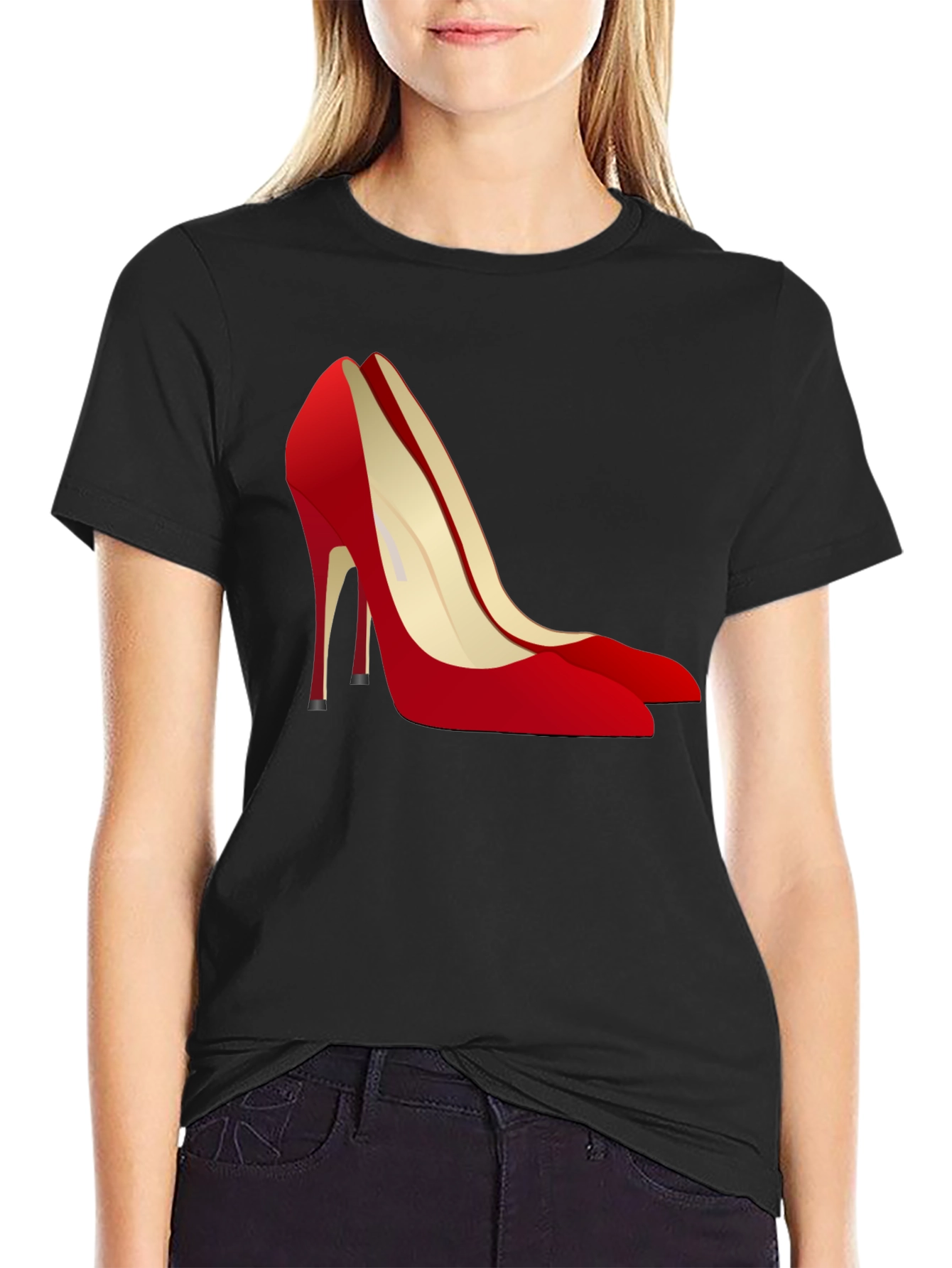 Red High Heel Graphic Tee