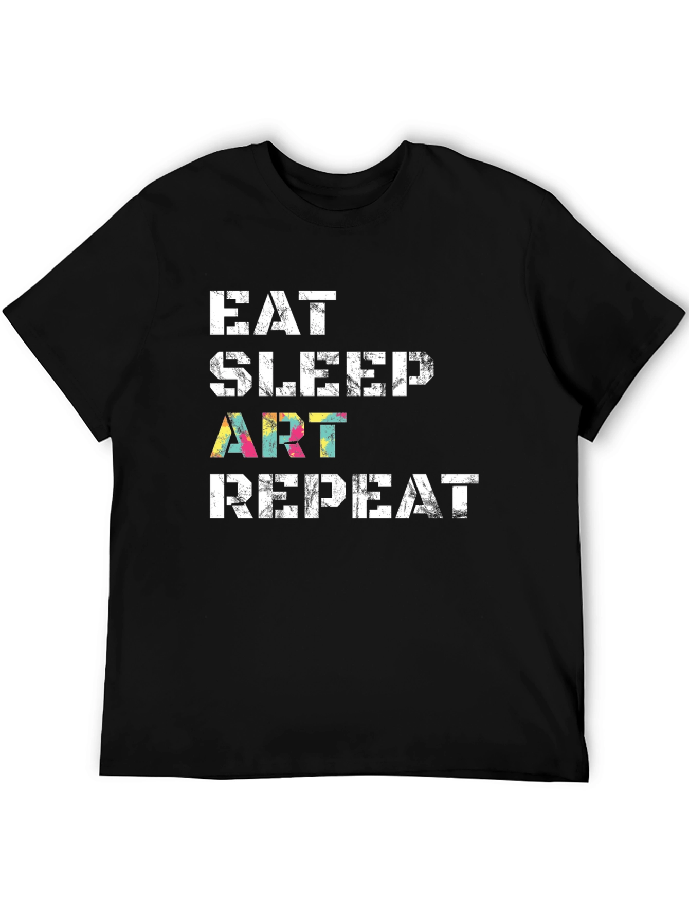 Eat Sleep Art Repeat Graphic Tee