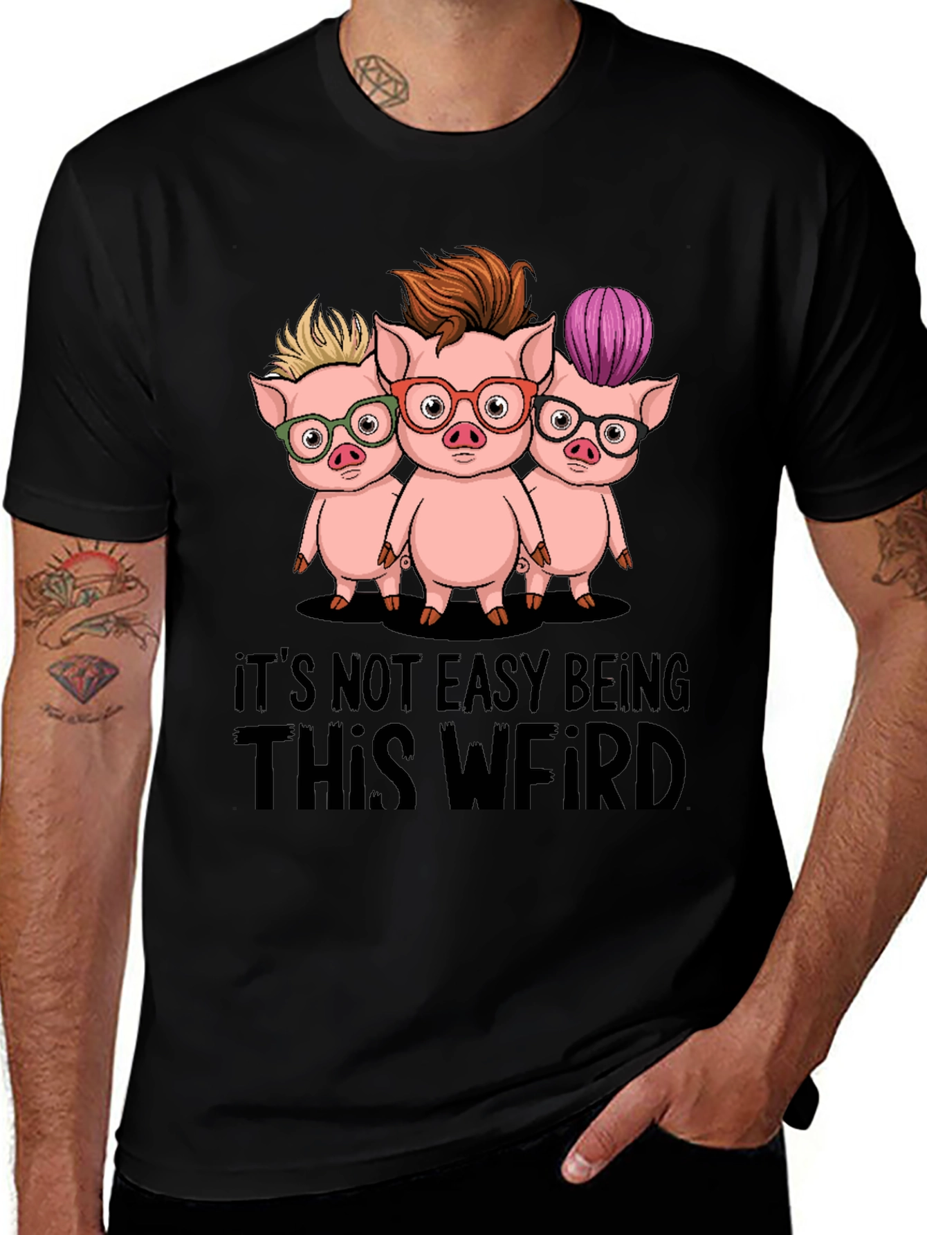 Funny Its Not Easy Being This Weird Pig T-Shirt