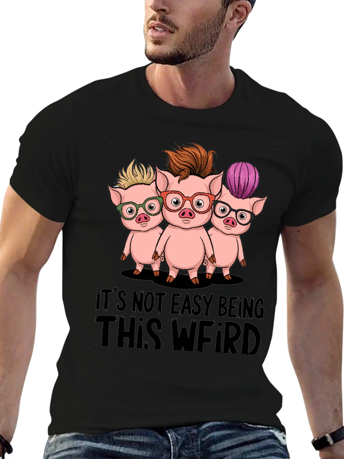 Funny Its Not Easy Being This Weird Pig T-Shirt