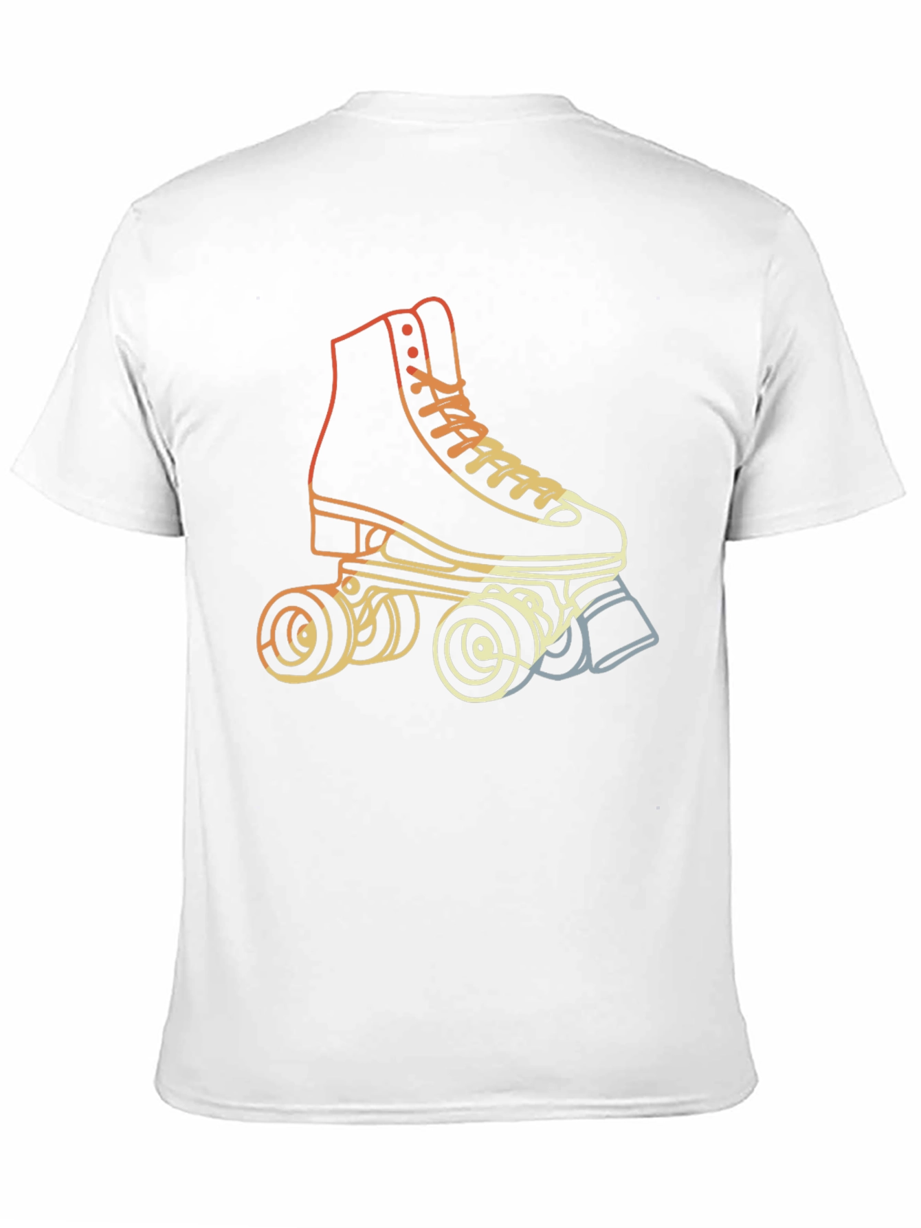 Retro Roller Skate Graphic Tee - Black