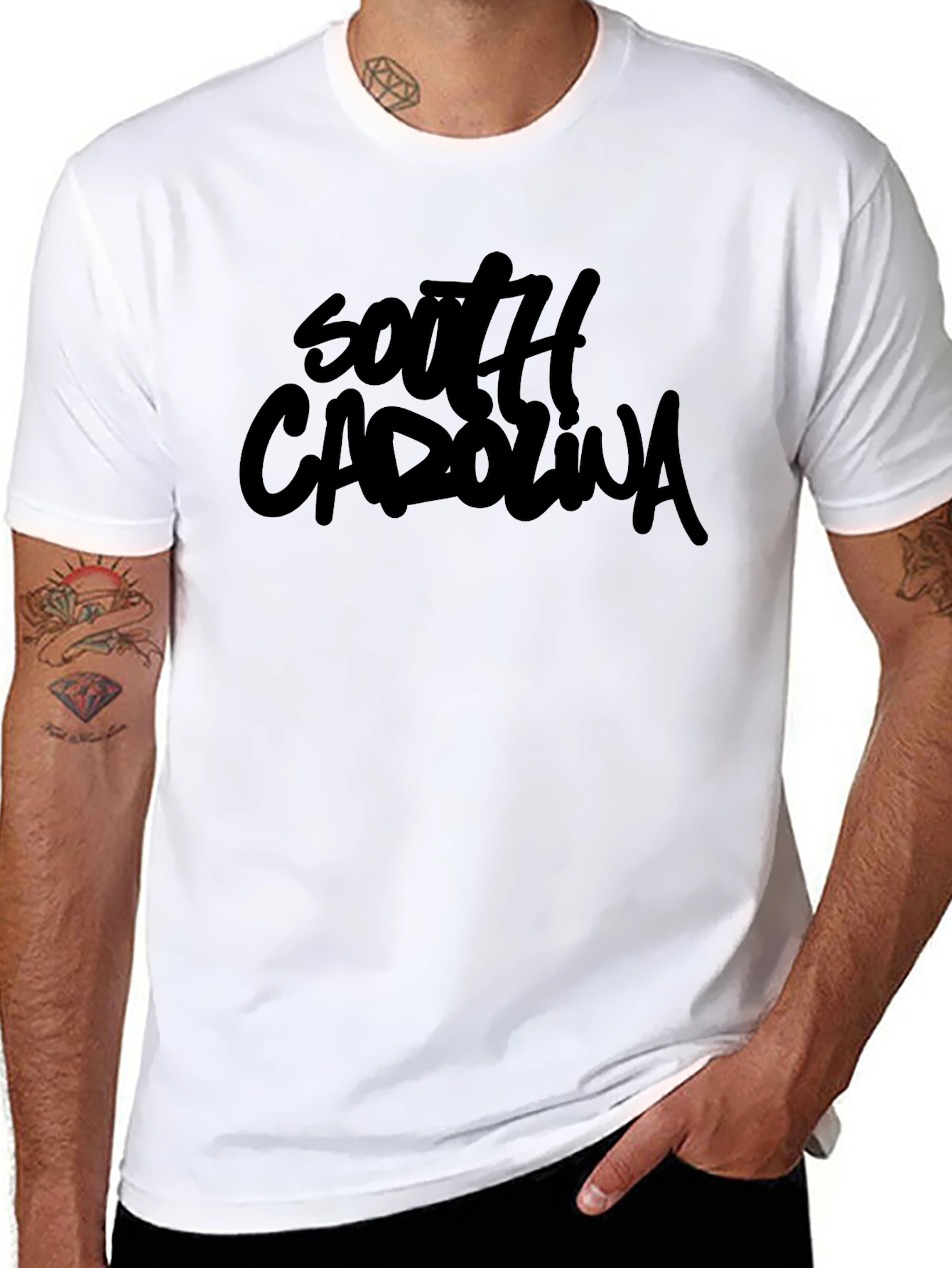 South Carolina T-Shirt - Black Graphic Tee