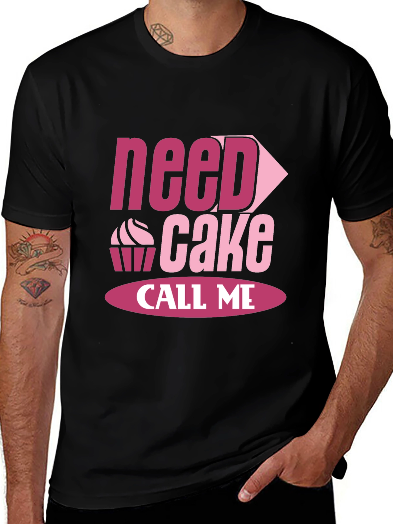 Need Cake Call Me T-Shirt Funny Baking Tee