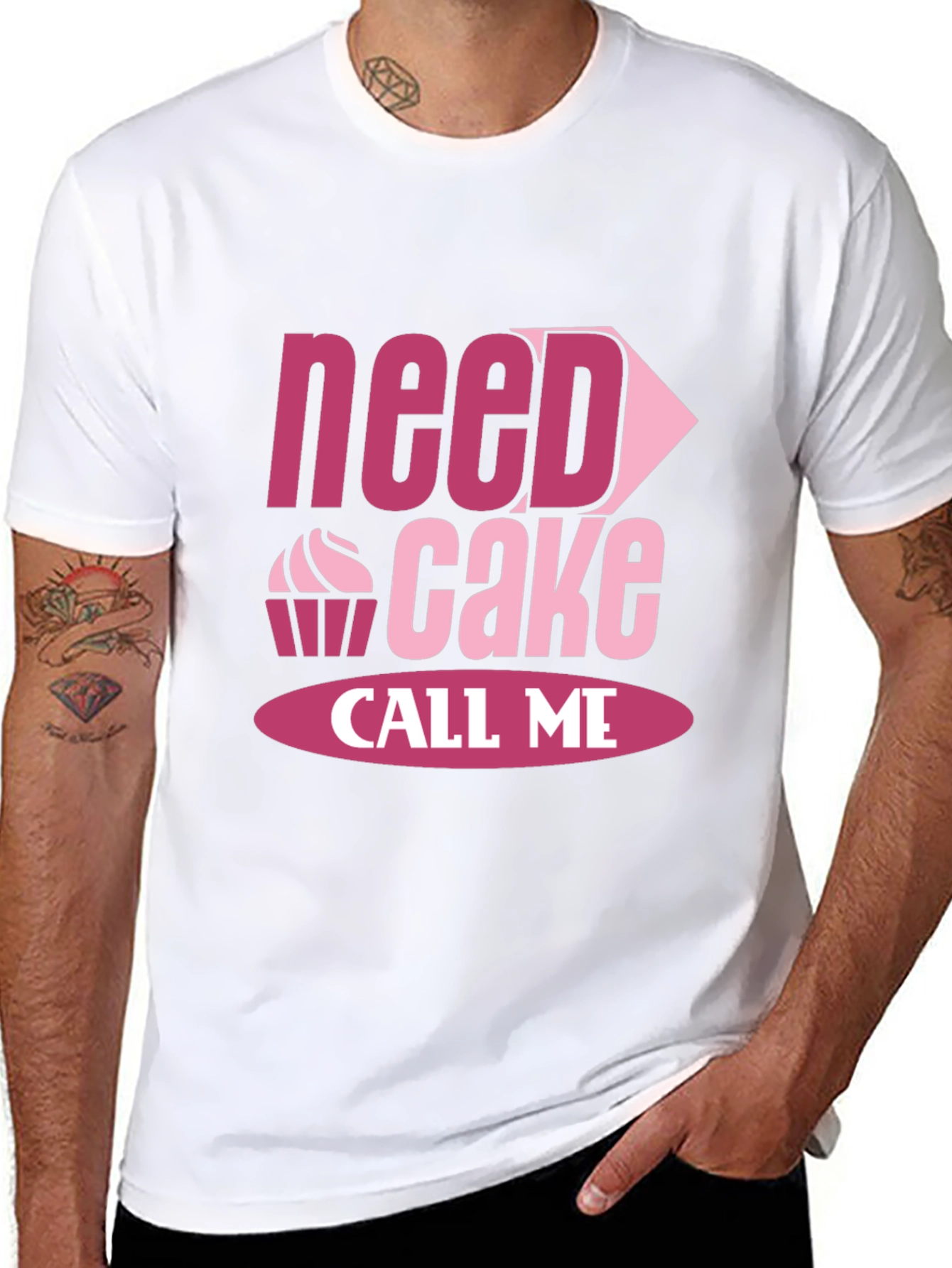 Need Cake Call Me T-Shirt Funny Baking Tee