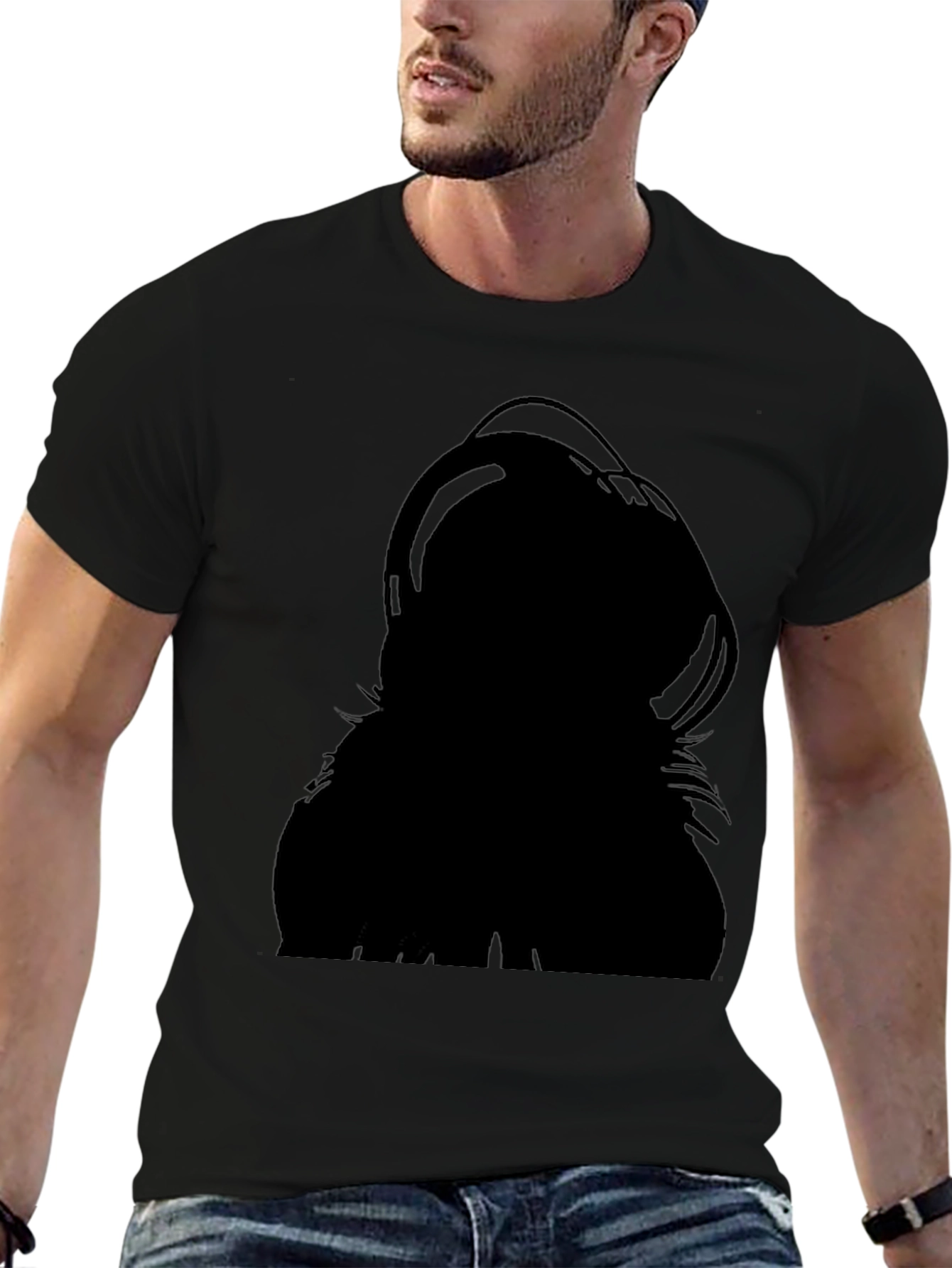 Silhouette Graphic Black T-Shirt