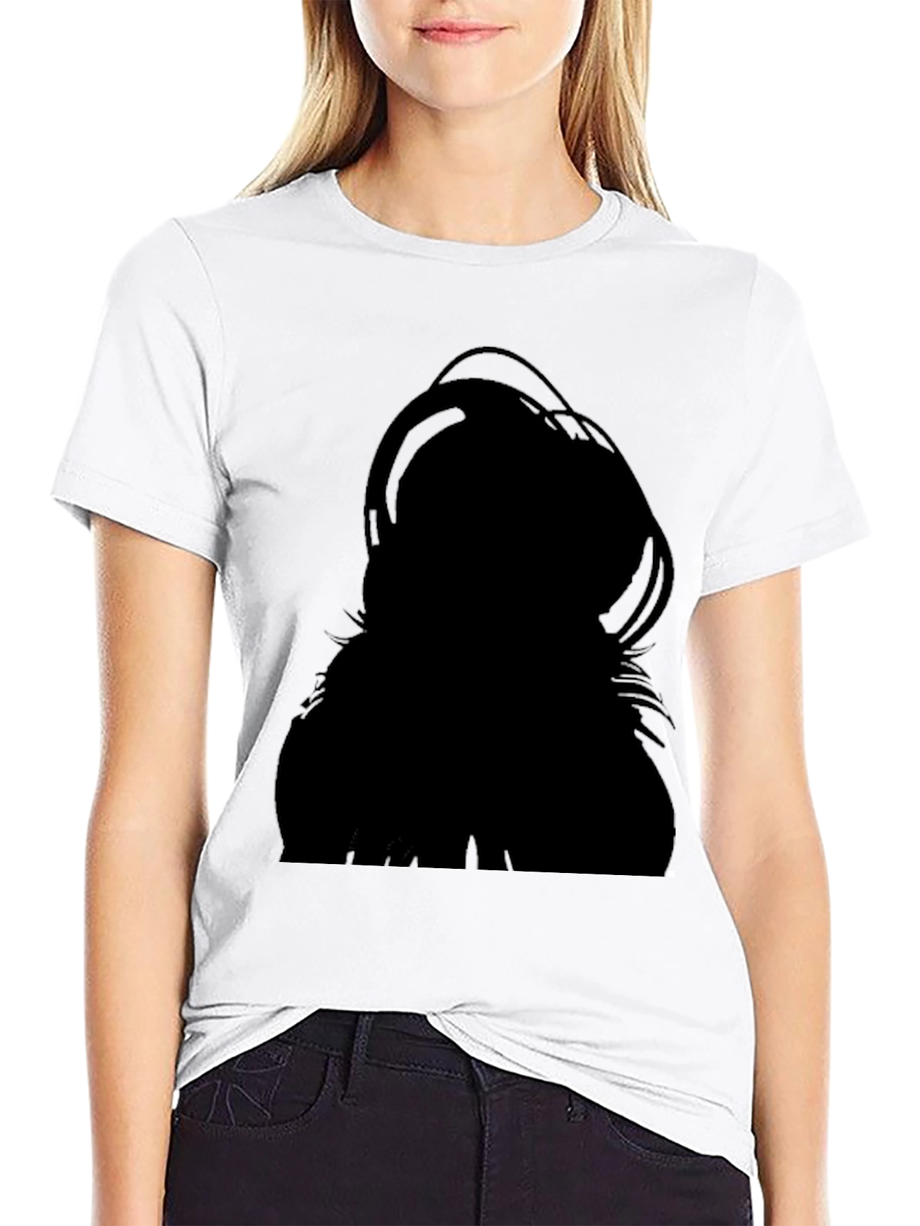 Silhouette Graphic Black T-Shirt