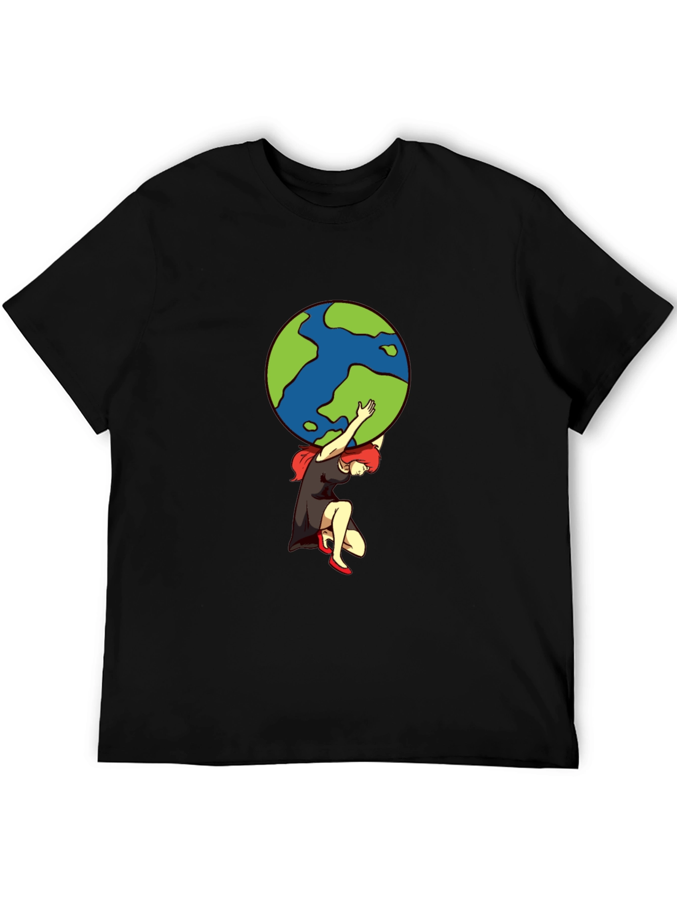 Atlas Woman T-Shirt - Carrying the World