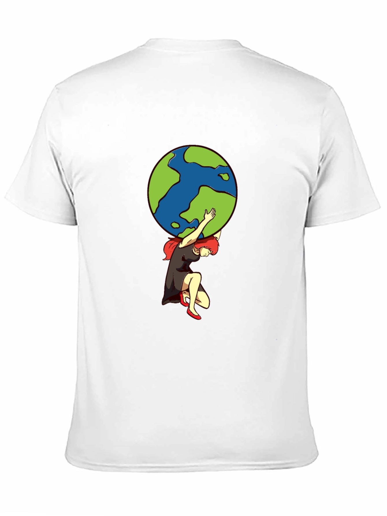 Atlas Woman T-Shirt - Carrying the World