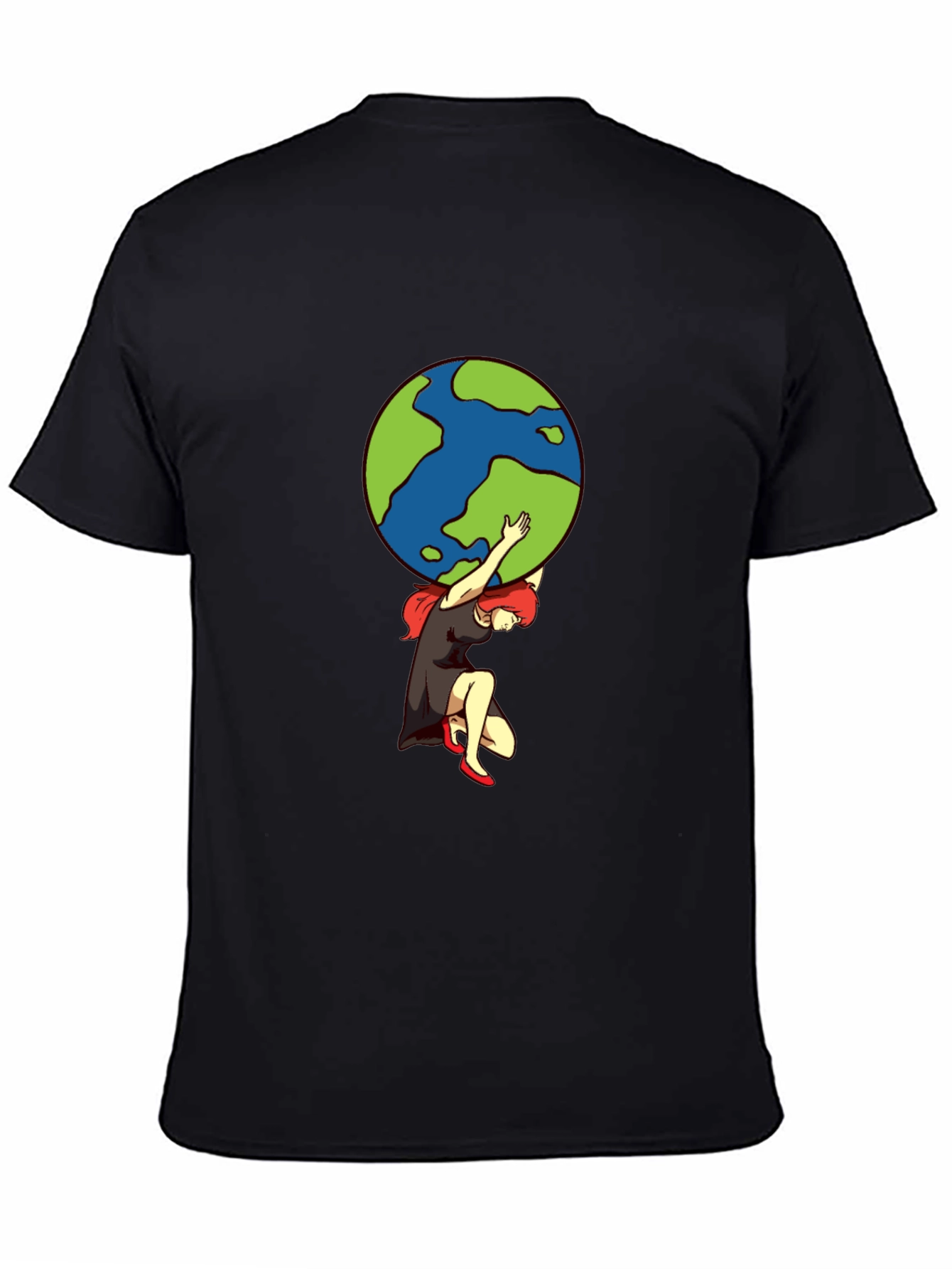 Atlas Woman T-Shirt - Carrying the World