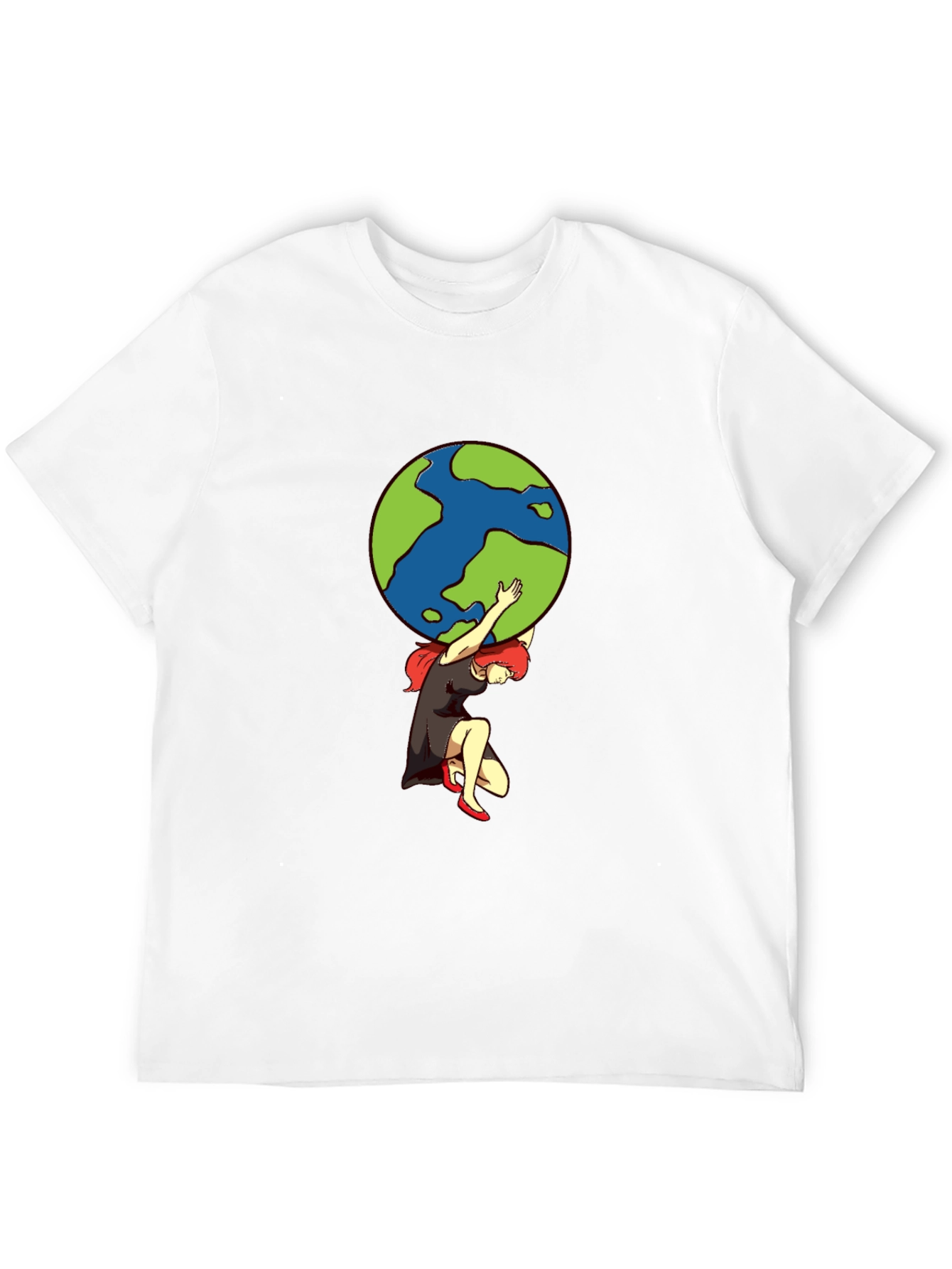 Atlas Woman T-Shirt - Carrying the World
