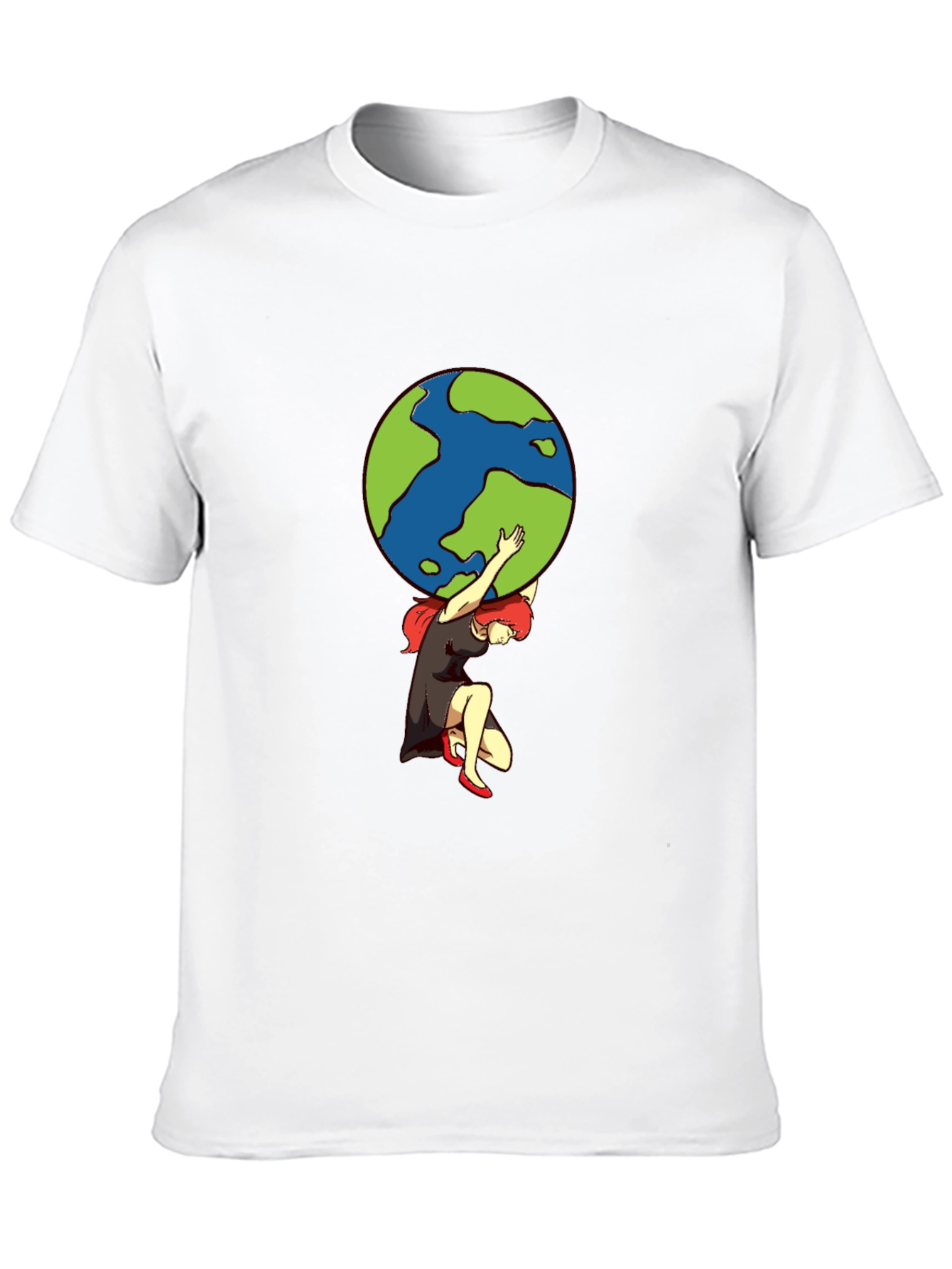 Atlas Woman T-Shirt - Carrying the World