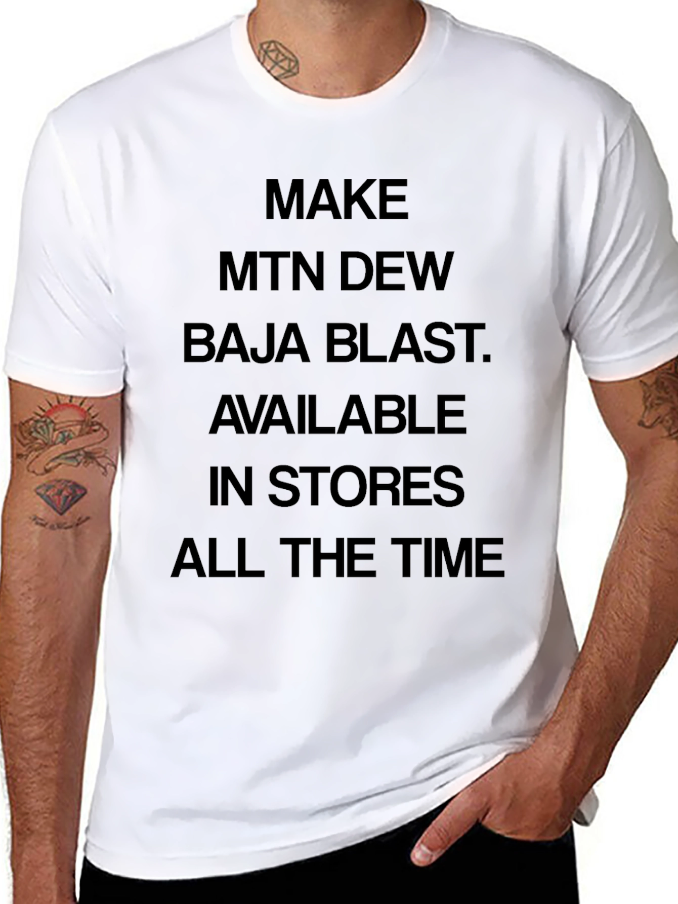 Make MTN Dew Baja Blast Available T-Shirt