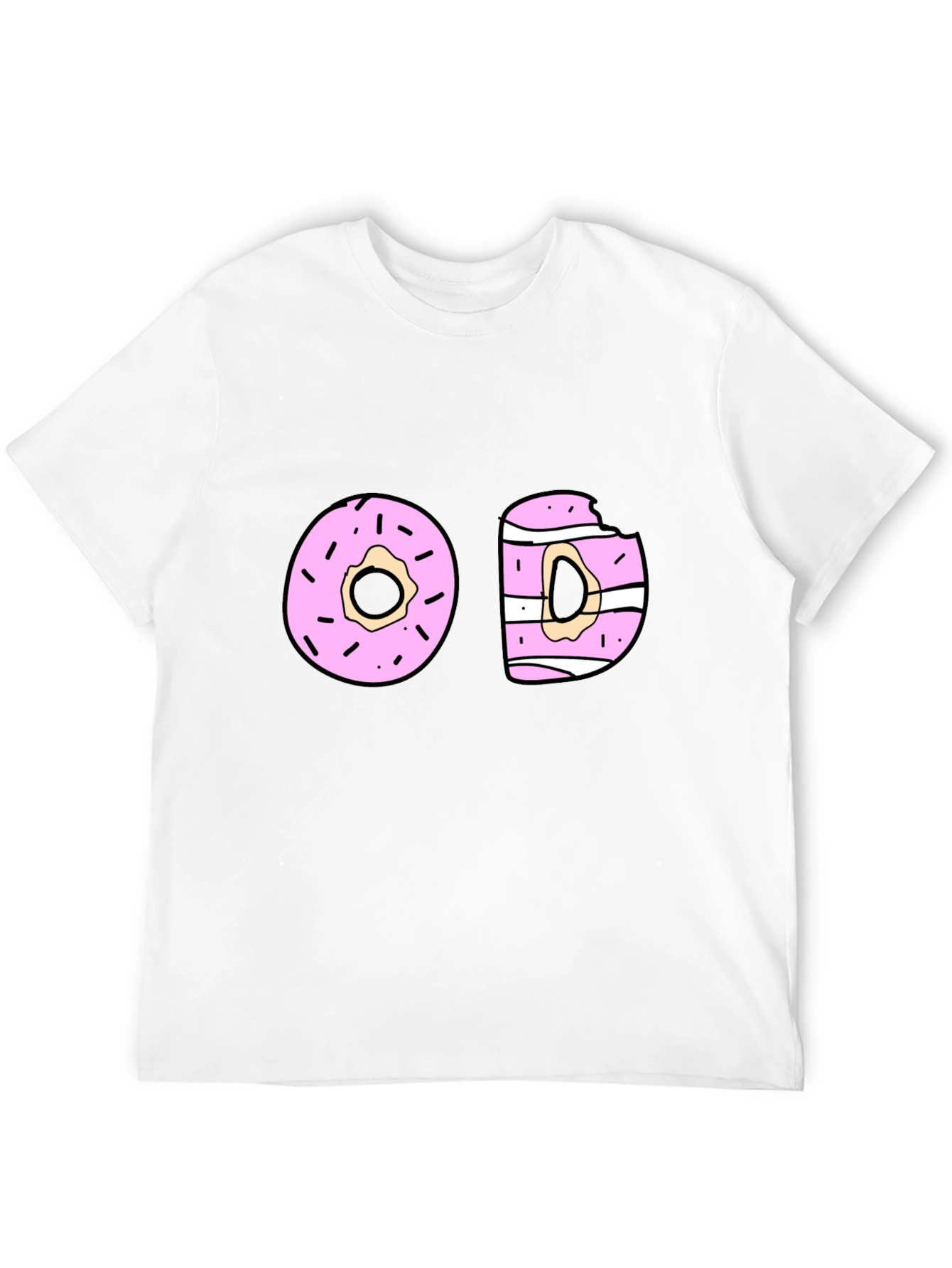 Donut Graphic Black T-Shirt