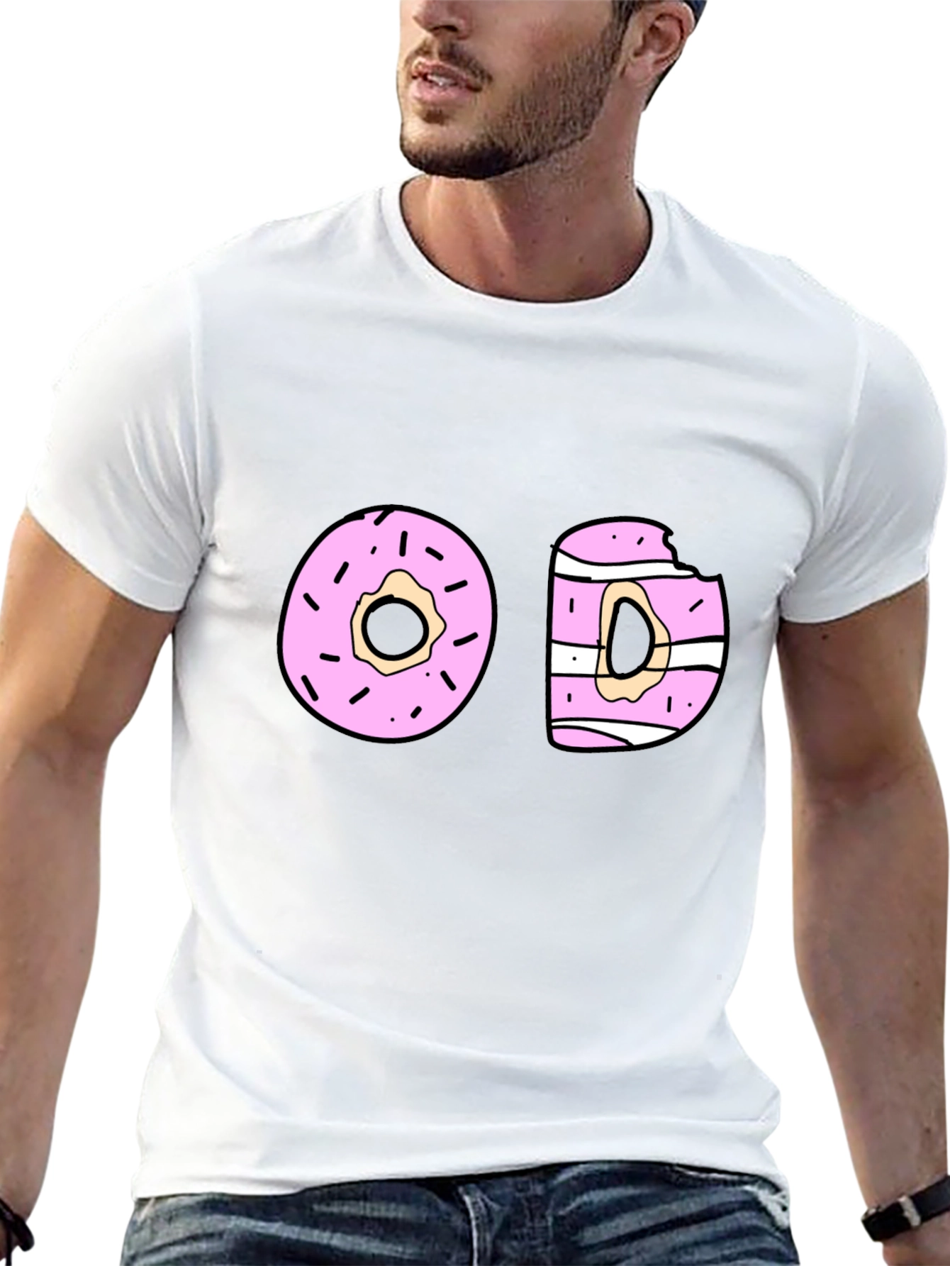 Donut Graphic Black T-Shirt