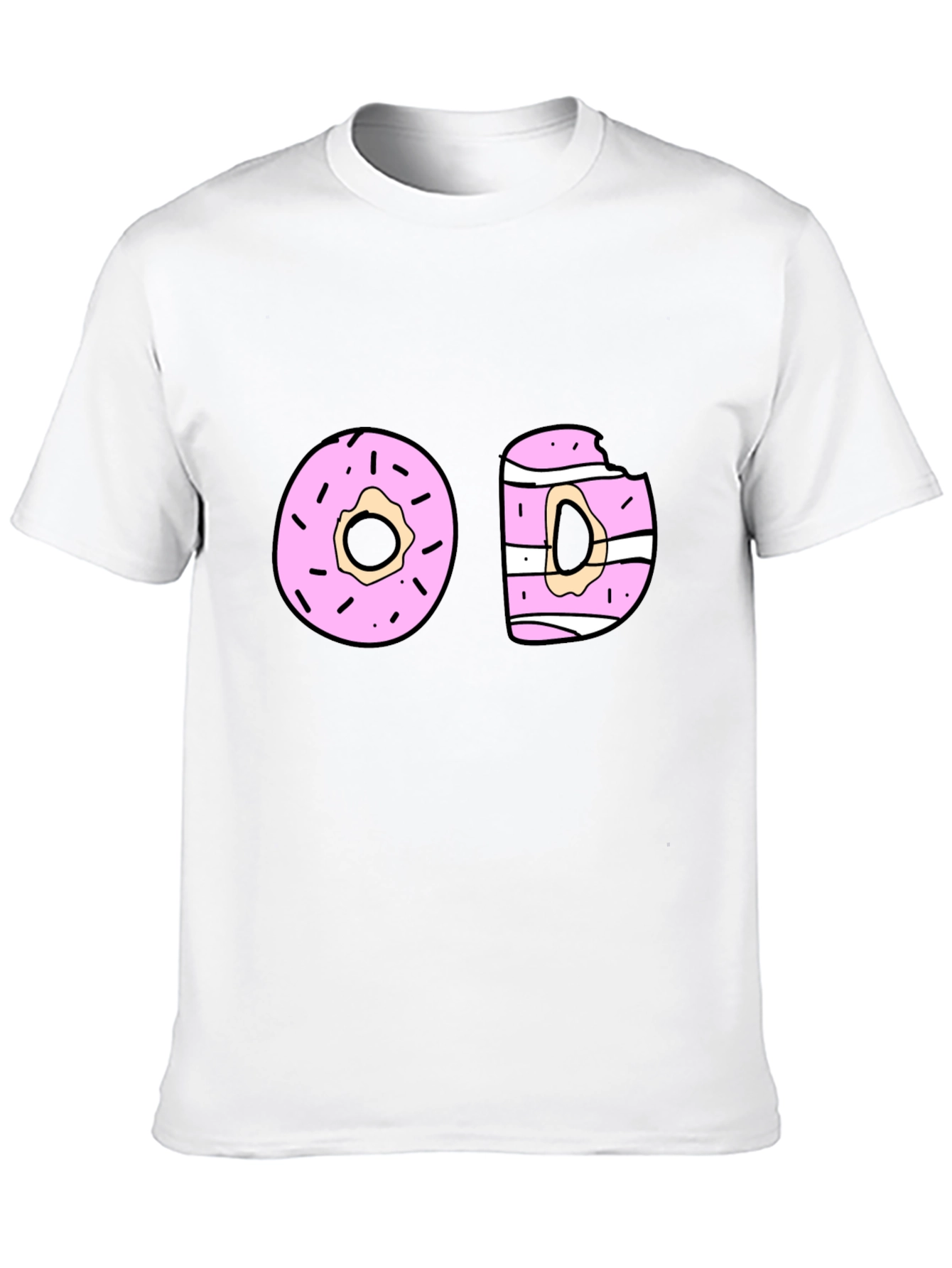 Donut Graphic Black T-Shirt