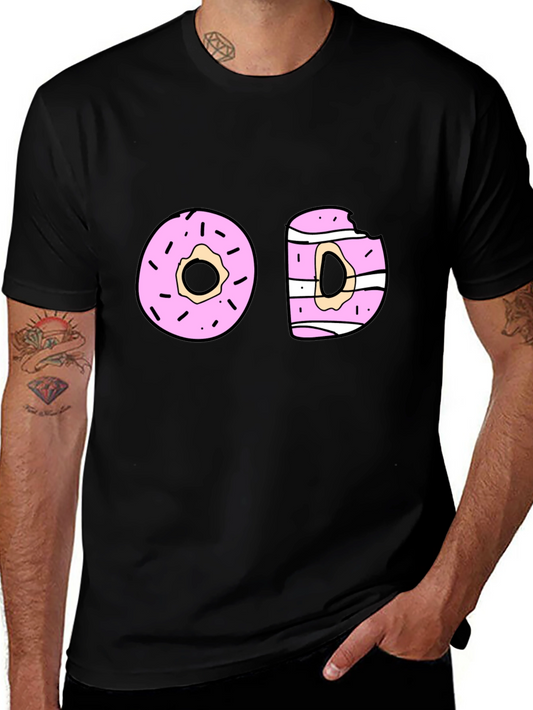 Donut Graphic Black T-Shirt