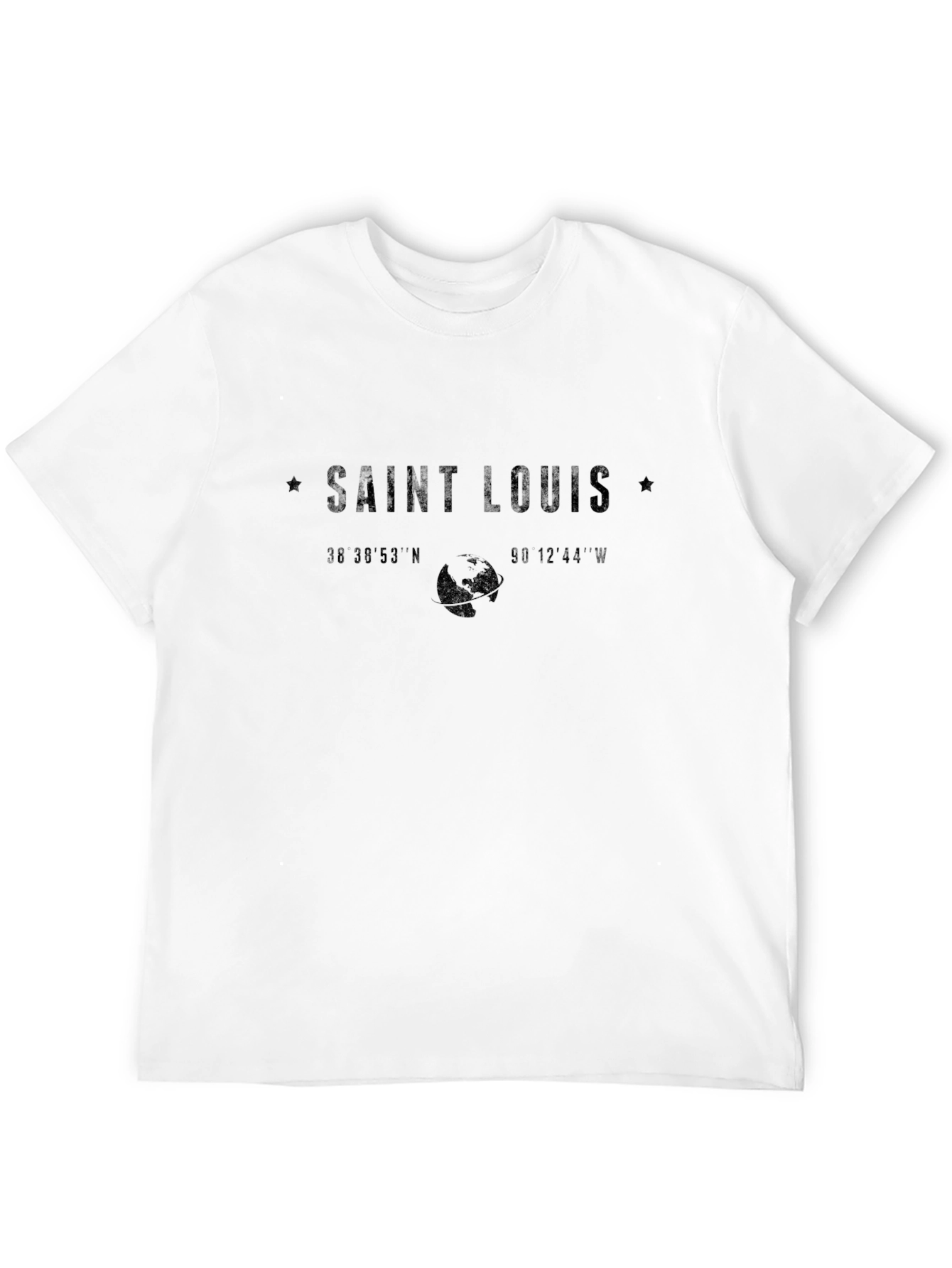 Saint Louis Coordinates Graphic T-Shirt