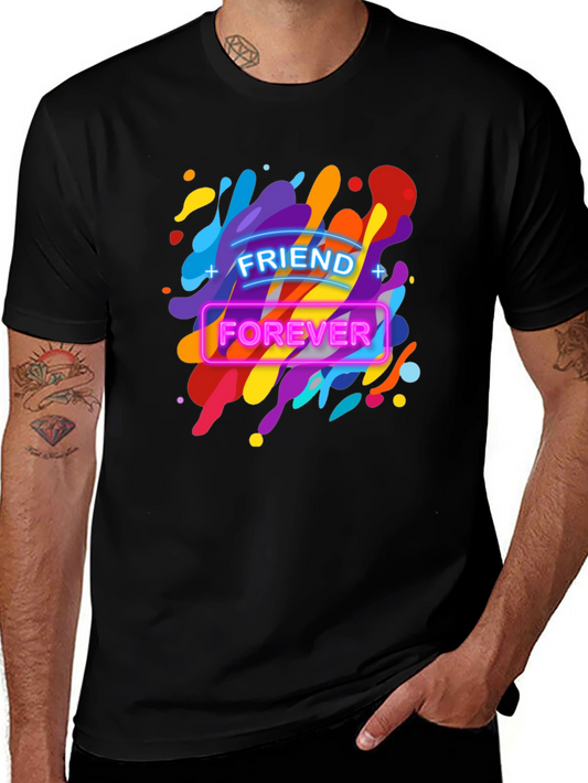 Friend Forever Graphic Tee - Funky Colorful