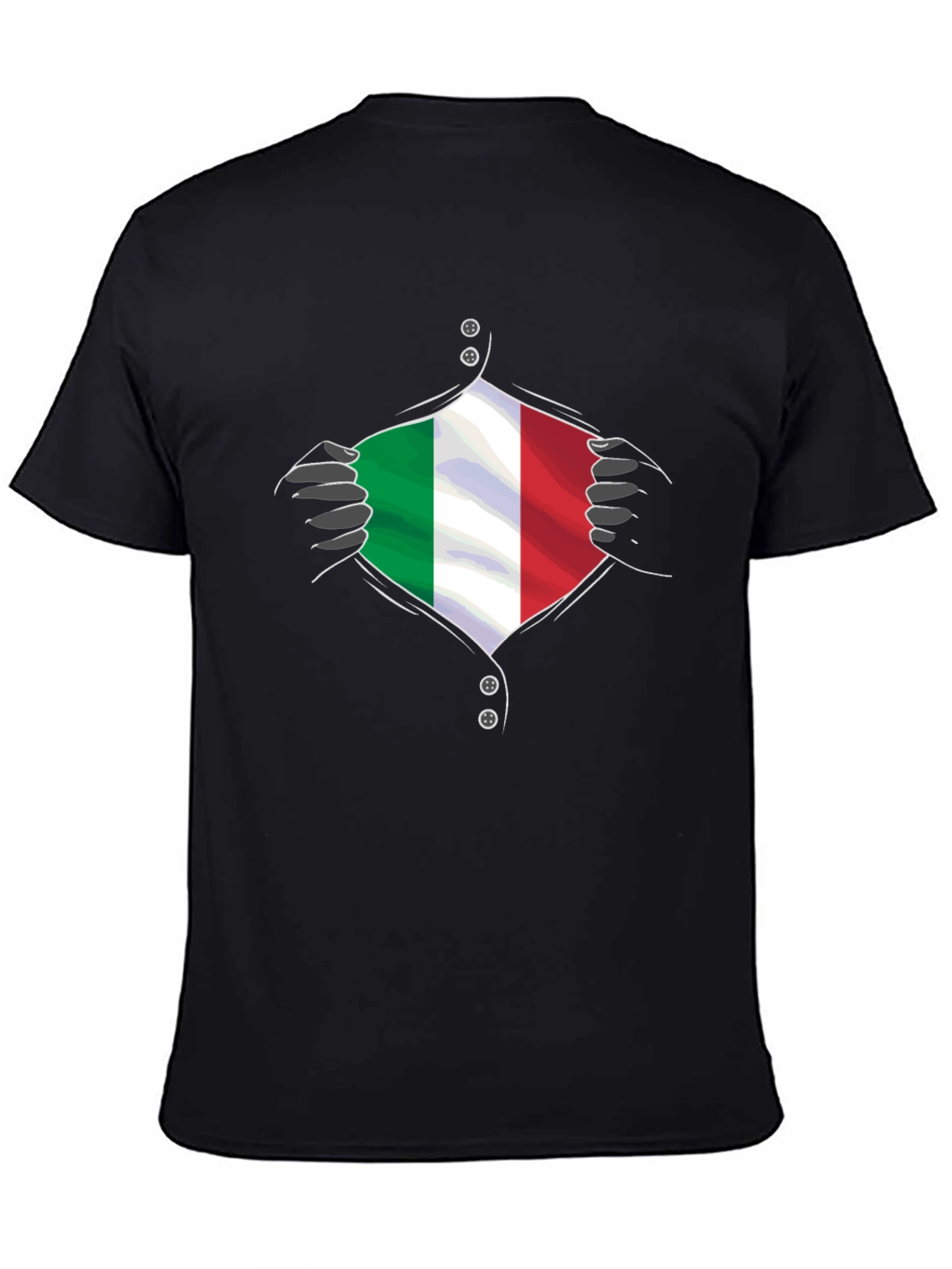 Italy Flag Super Hero T-Shirt