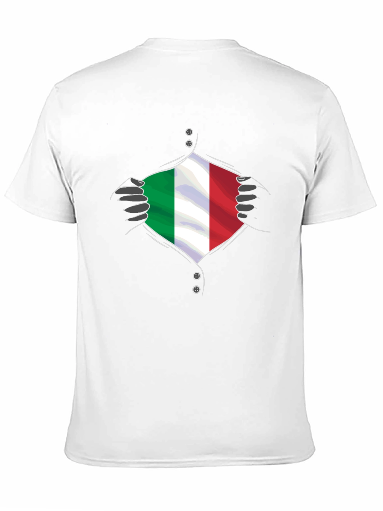 Italy Flag Super Hero T-Shirt