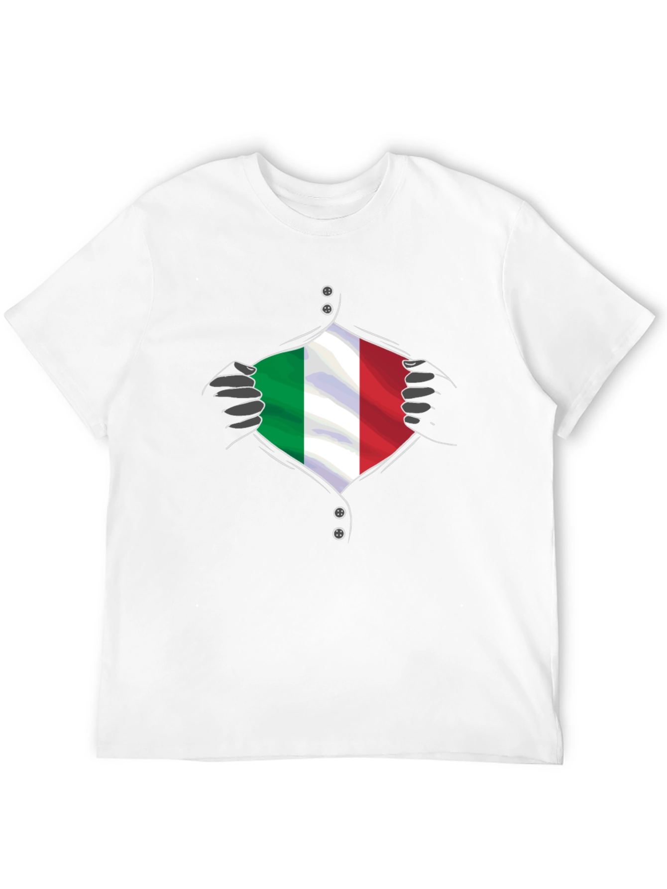 Italy Flag Super Hero T-Shirt