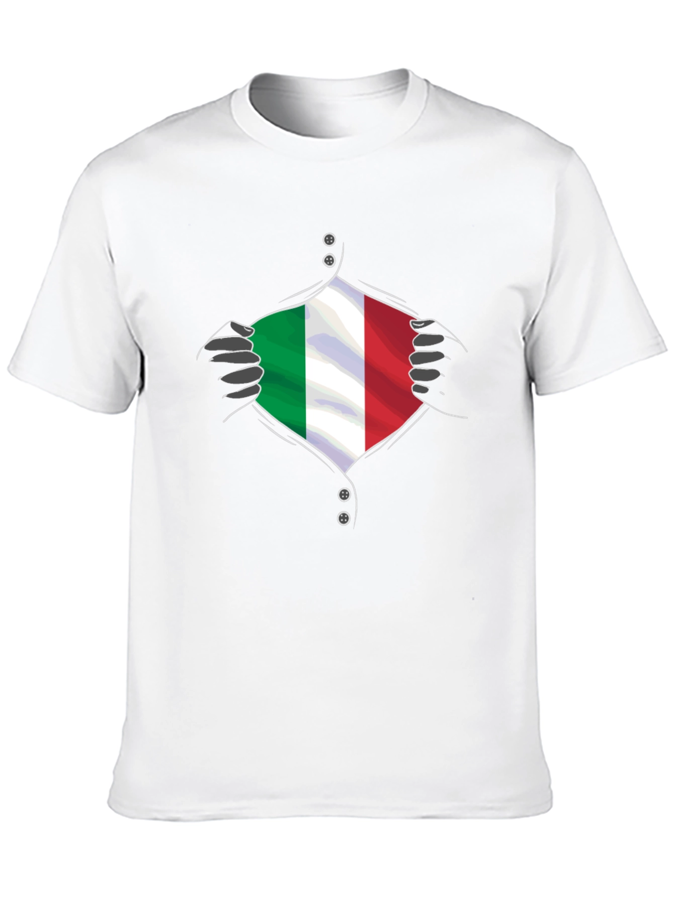 Italy Flag Super Hero T-Shirt