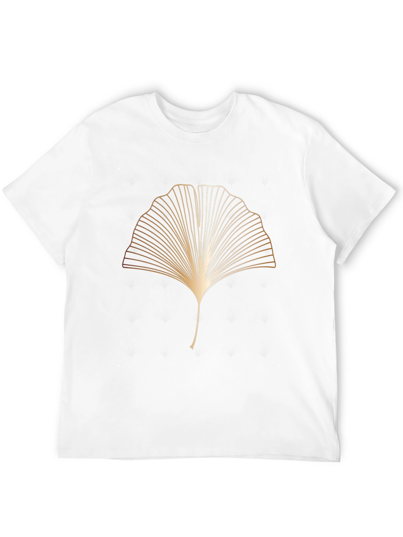 Elegant Ginkgo Leaf Graphic Tee - Modern Style