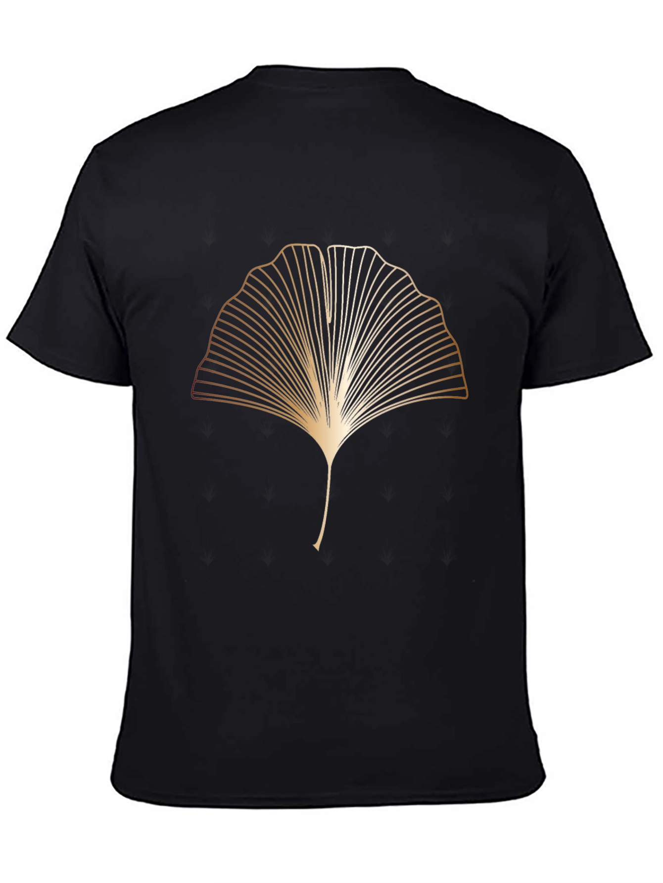 Elegant Ginkgo Leaf Graphic Tee - Modern Style