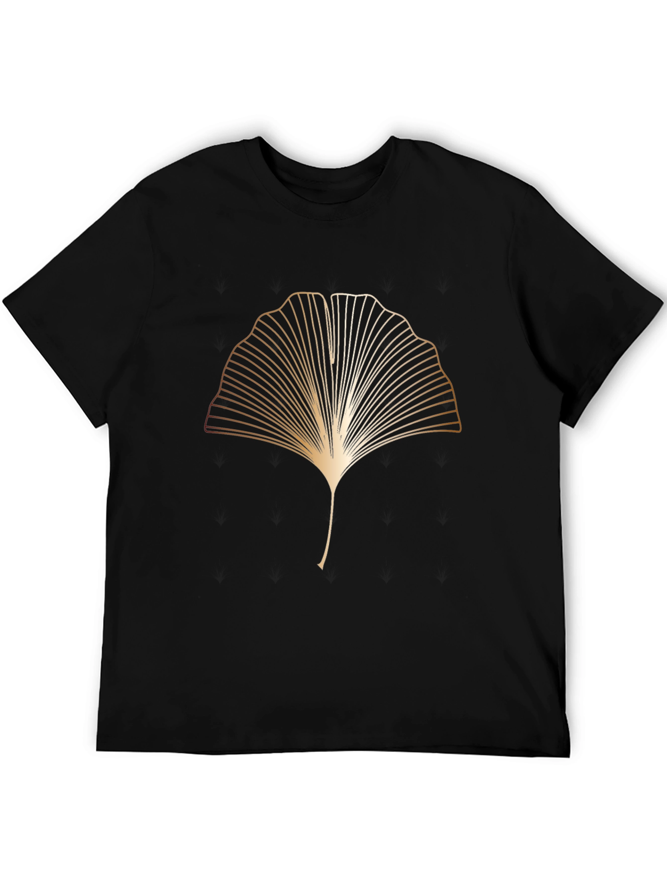 Elegant Ginkgo Leaf Graphic Tee - Modern Style