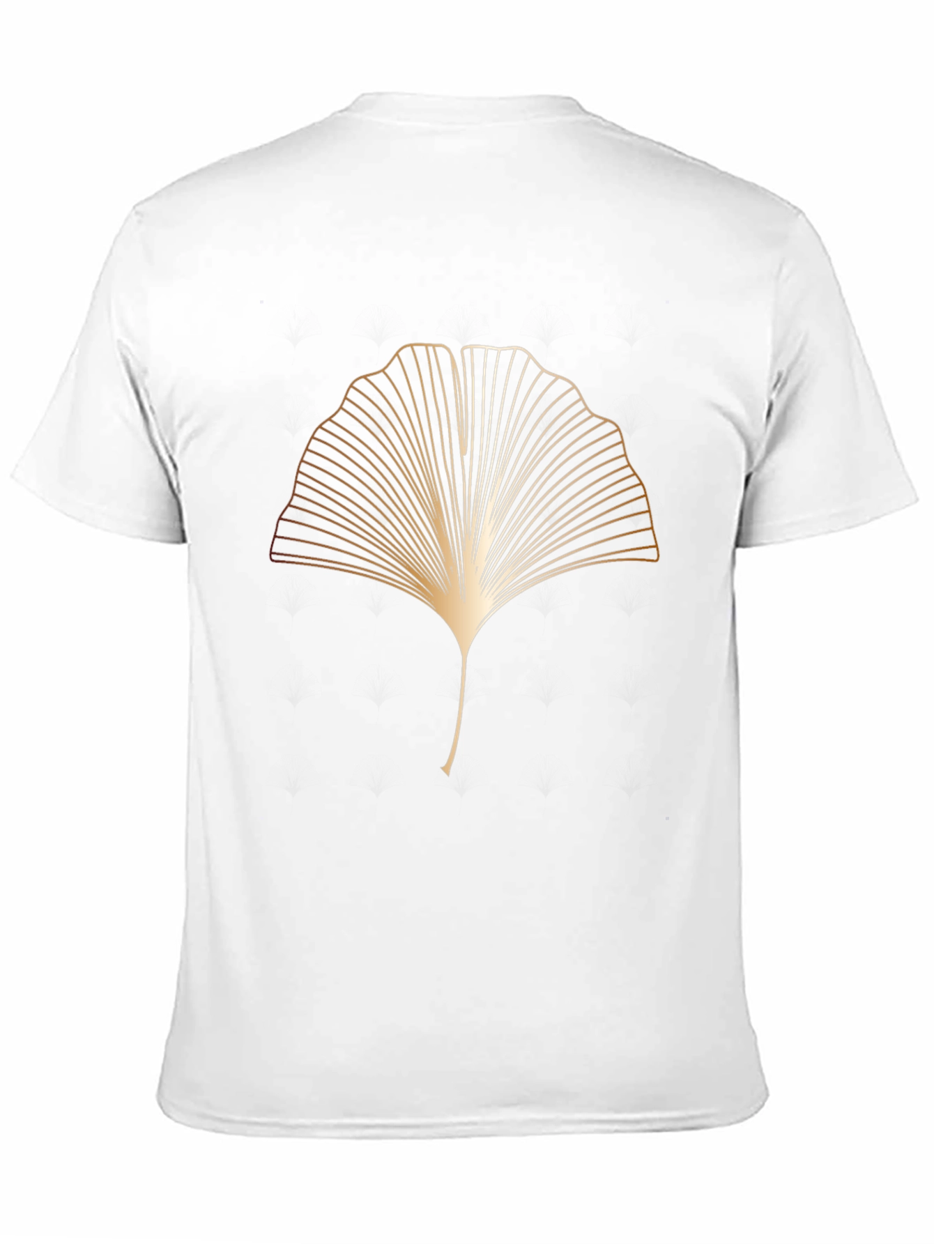 Elegant Ginkgo Leaf Graphic Tee - Modern Style