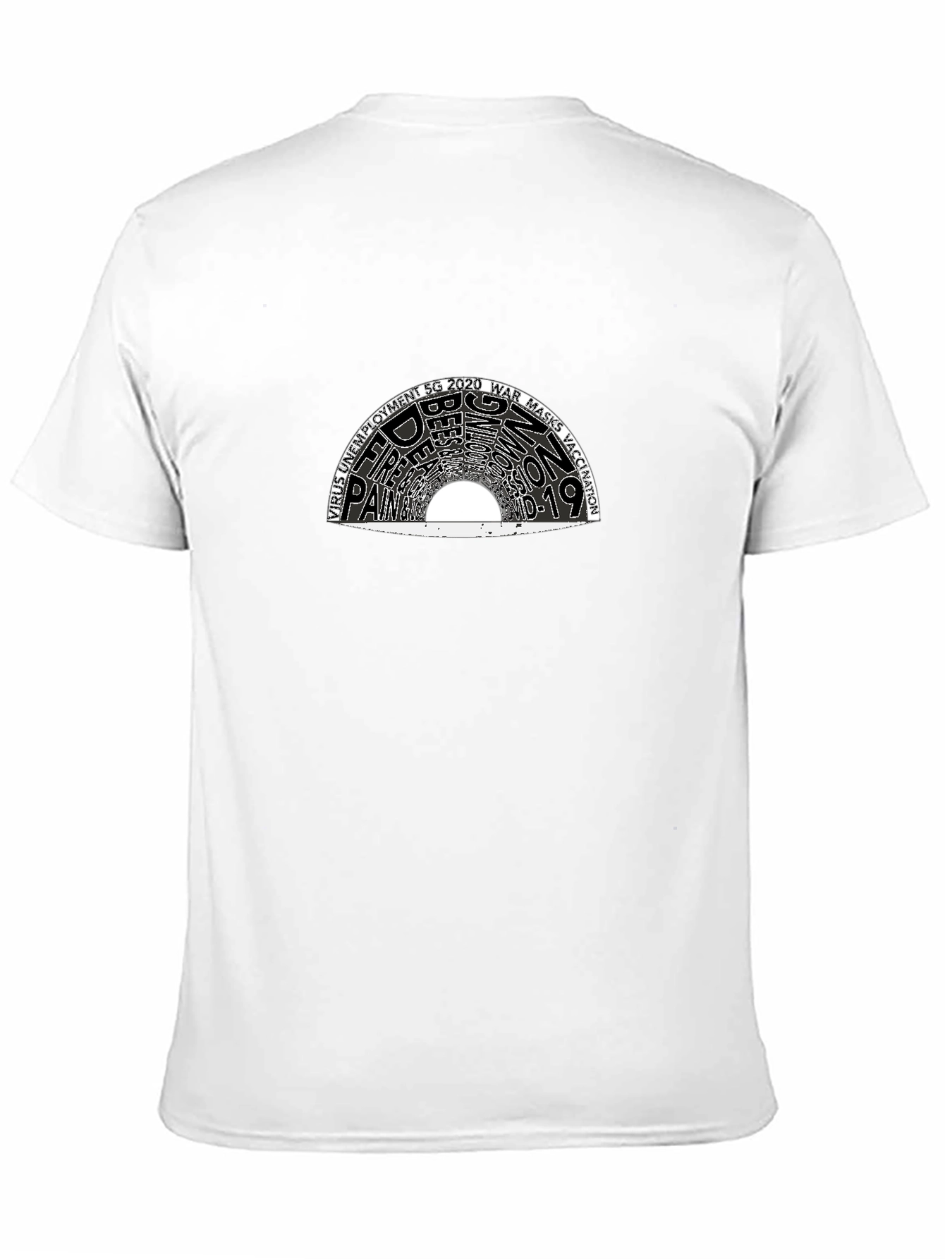 Pandemic Year Word Art Graphic T-Shirt