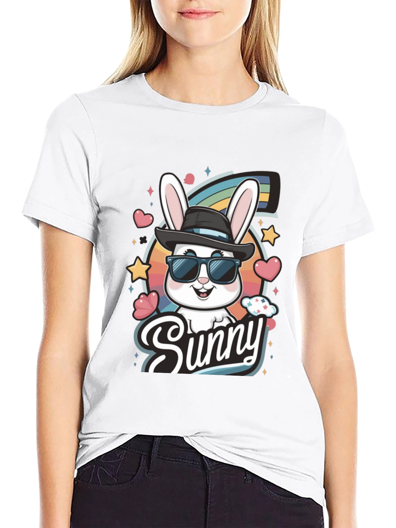Sunny Bunny Graphic T-Shirt