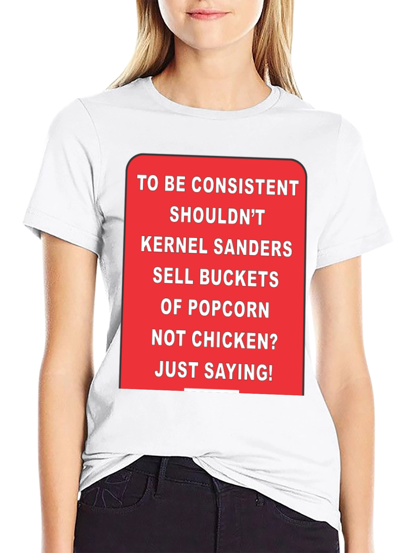 Kernel Sanders Popcorn Bucket T-Shirt