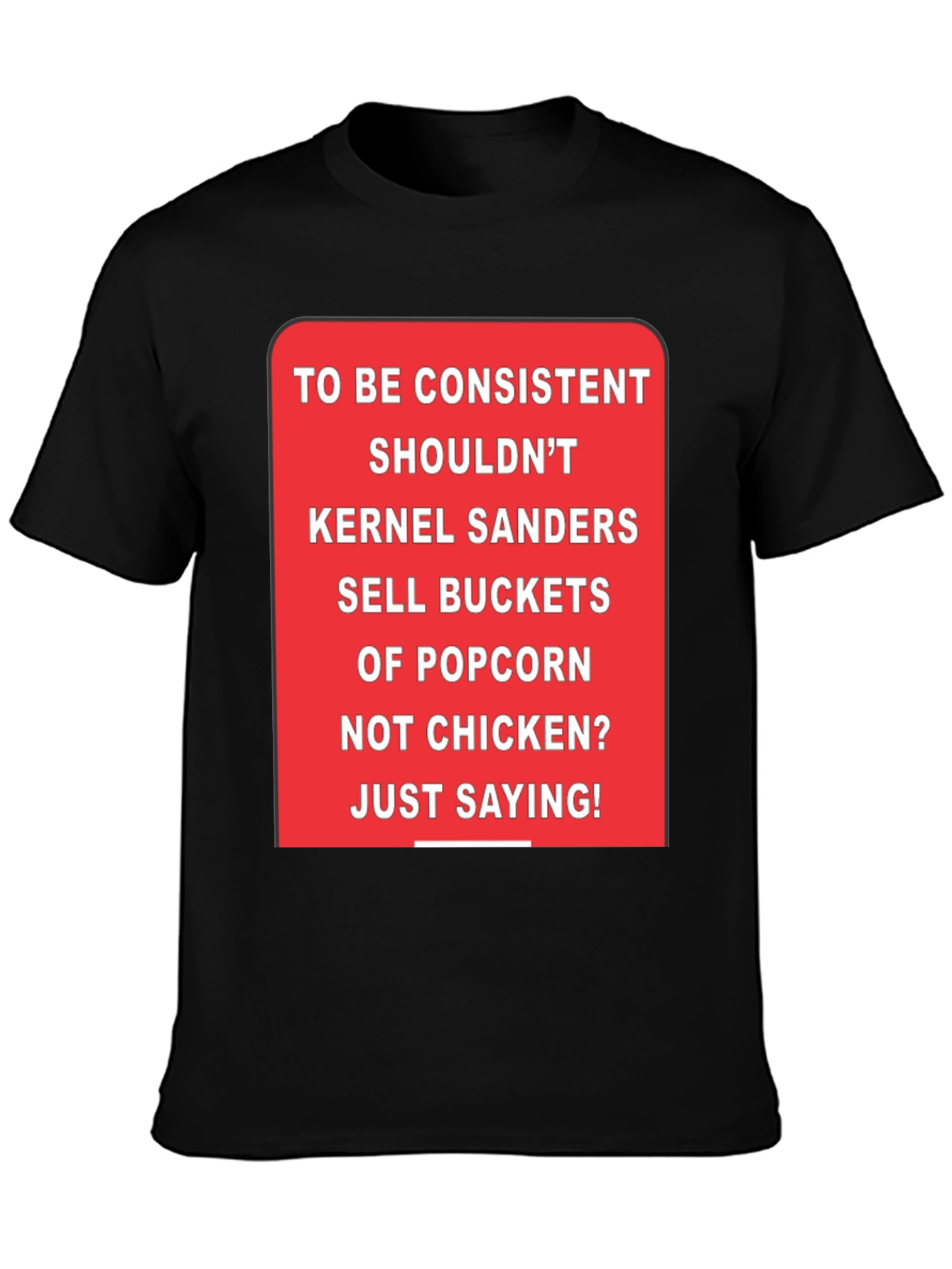 Kernel Sanders Popcorn Bucket T-Shirt