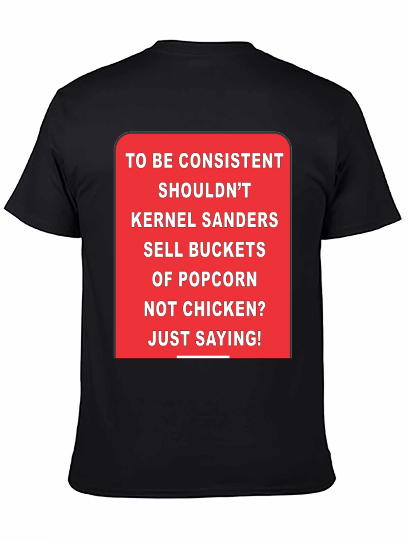 Kernel Sanders Popcorn Bucket T-Shirt