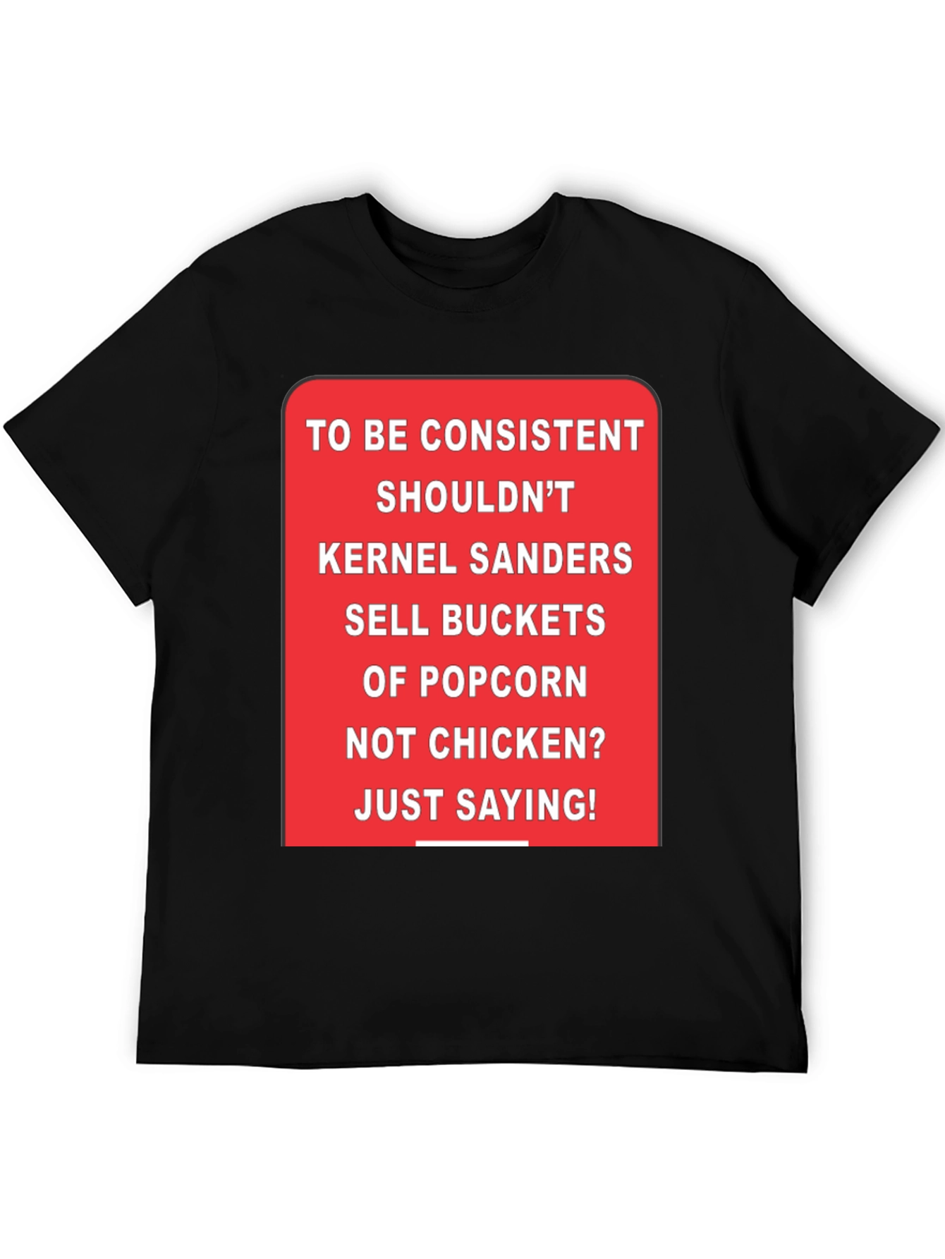 Kernel Sanders Popcorn Bucket T-Shirt
