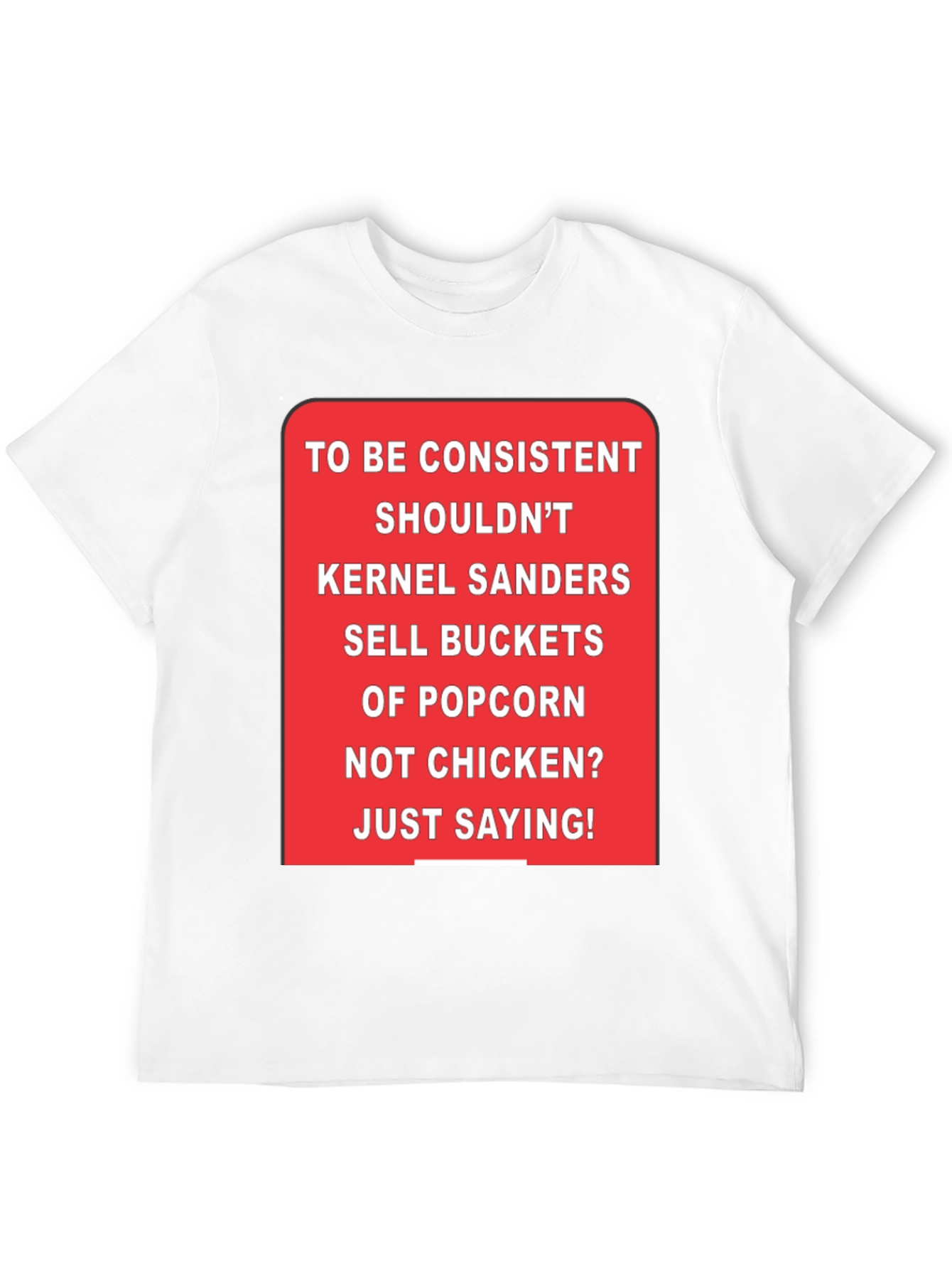 Kernel Sanders Popcorn Bucket T-Shirt
