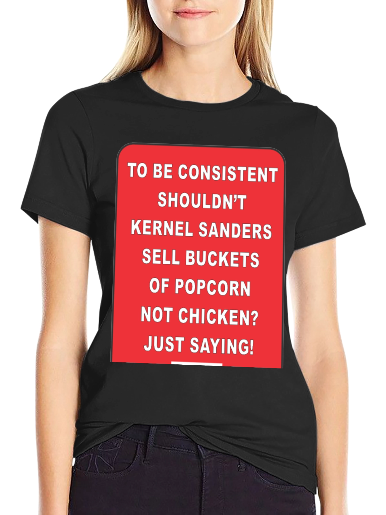 Kernel Sanders Popcorn Bucket T-Shirt