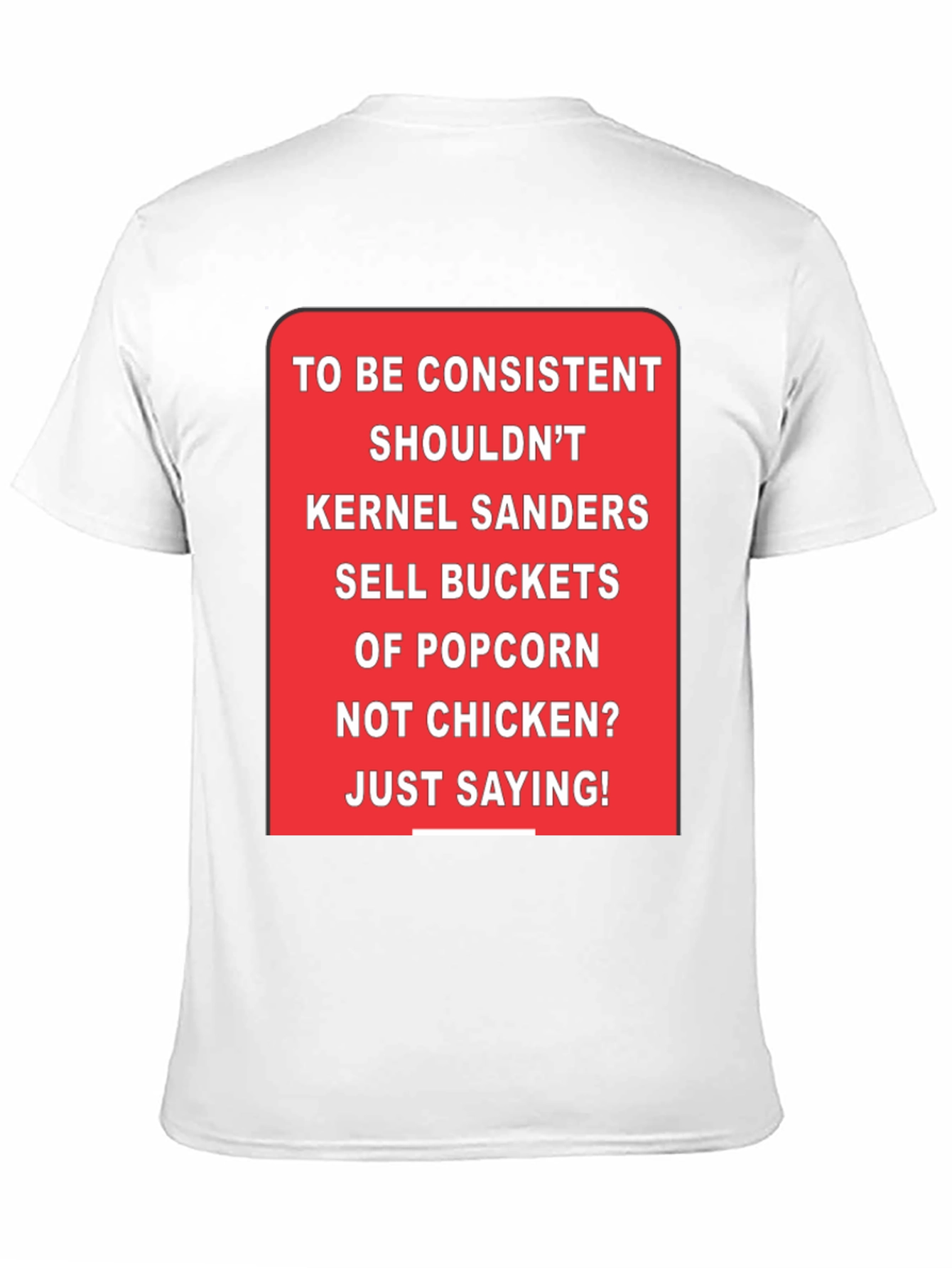 Kernel Sanders Popcorn Bucket T-Shirt