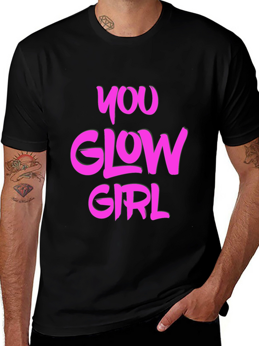 You Glow Girl Black Graphic Tee