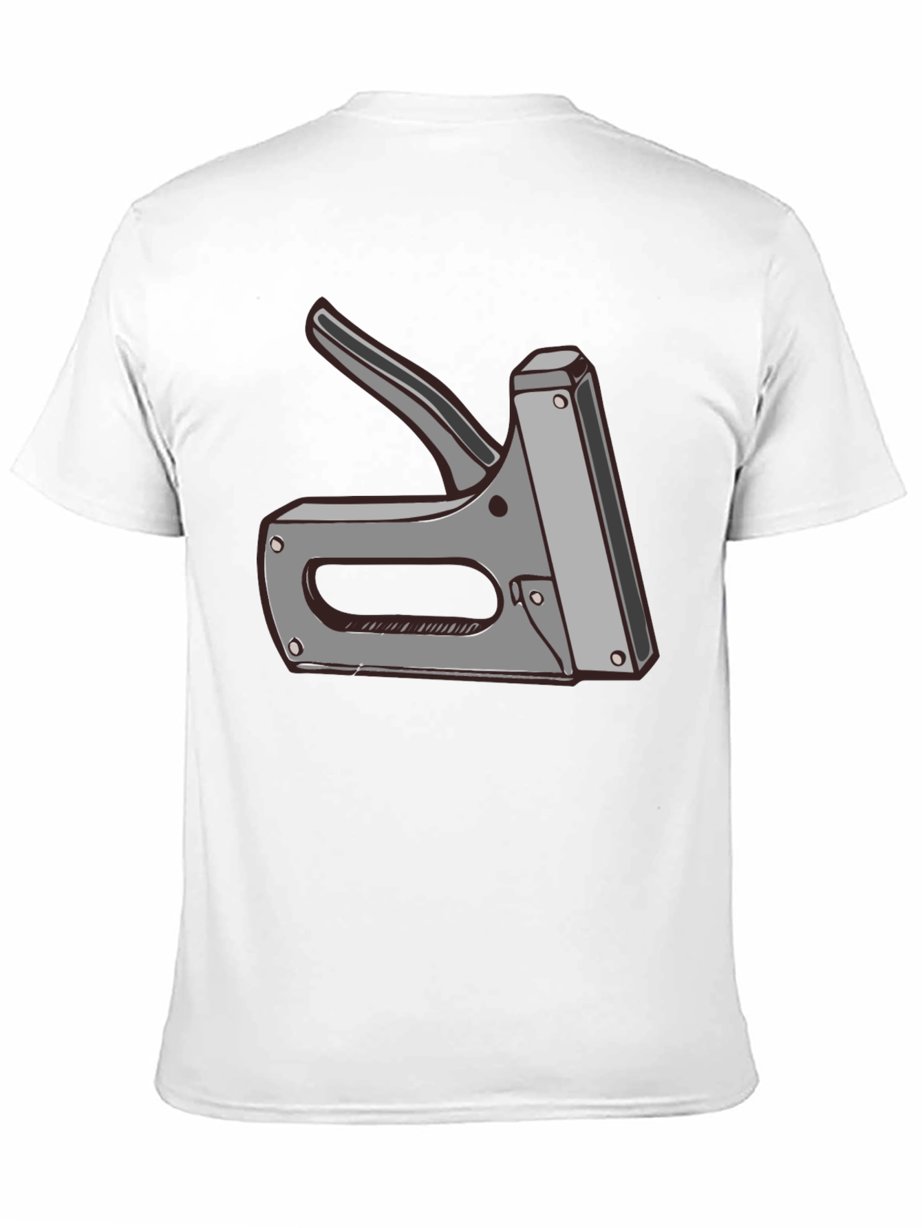 Staple Gun Graphic Tee - Black Cotton T-Shirt