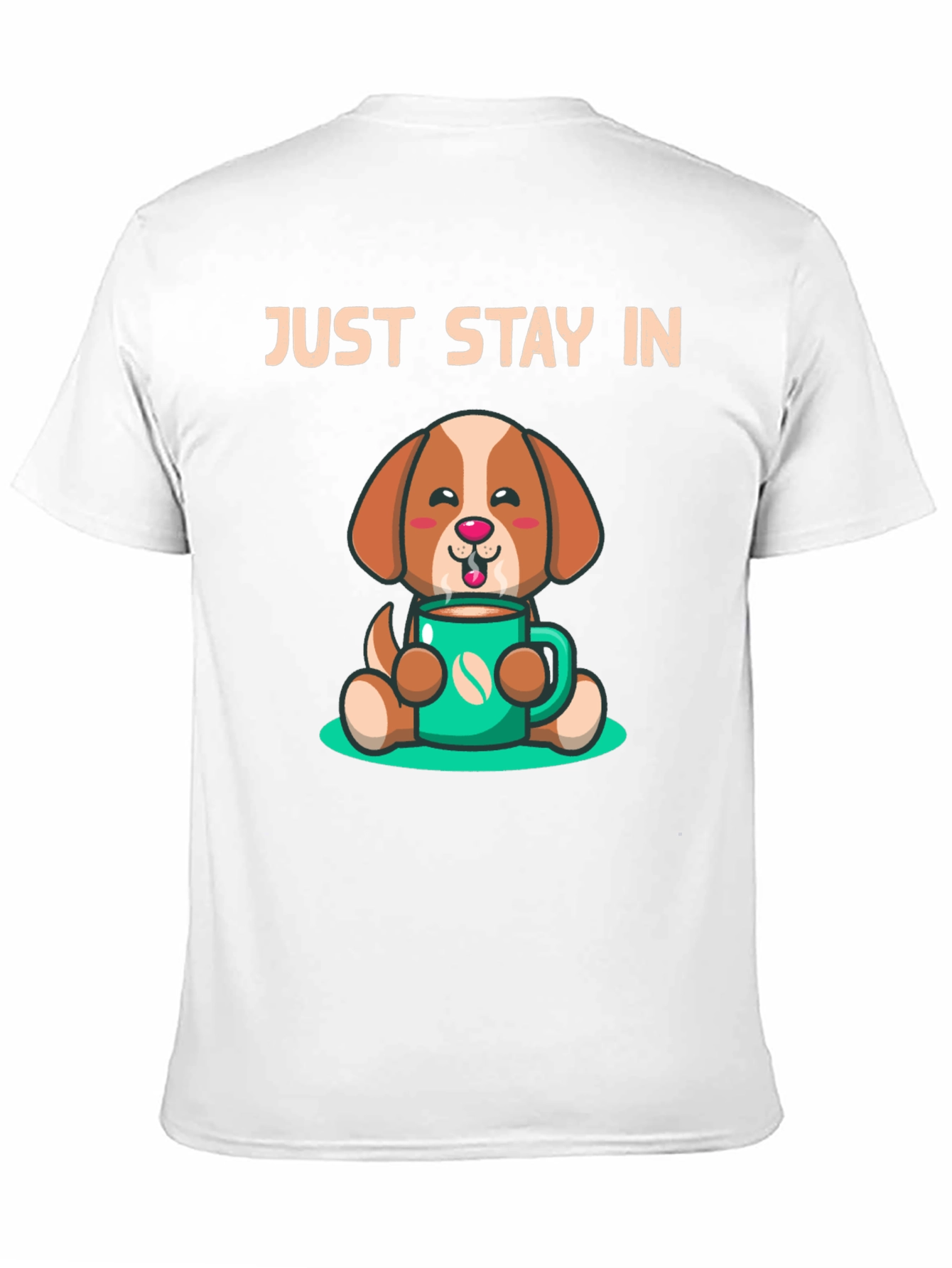 Stay In Coffee Dog Graphic T-Shirt