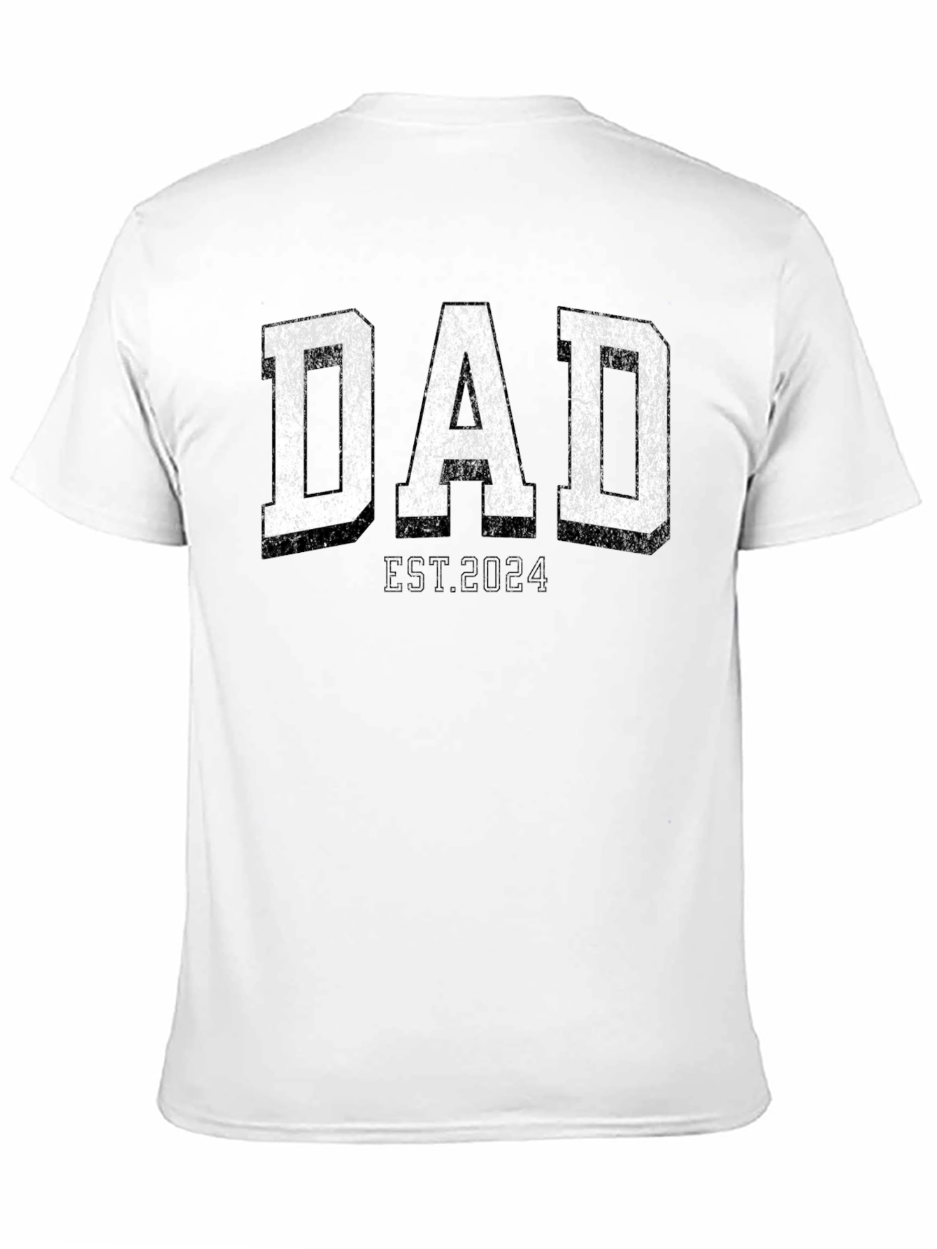 Dad Est. 2024 - Mens Black Graphic T-Shirt