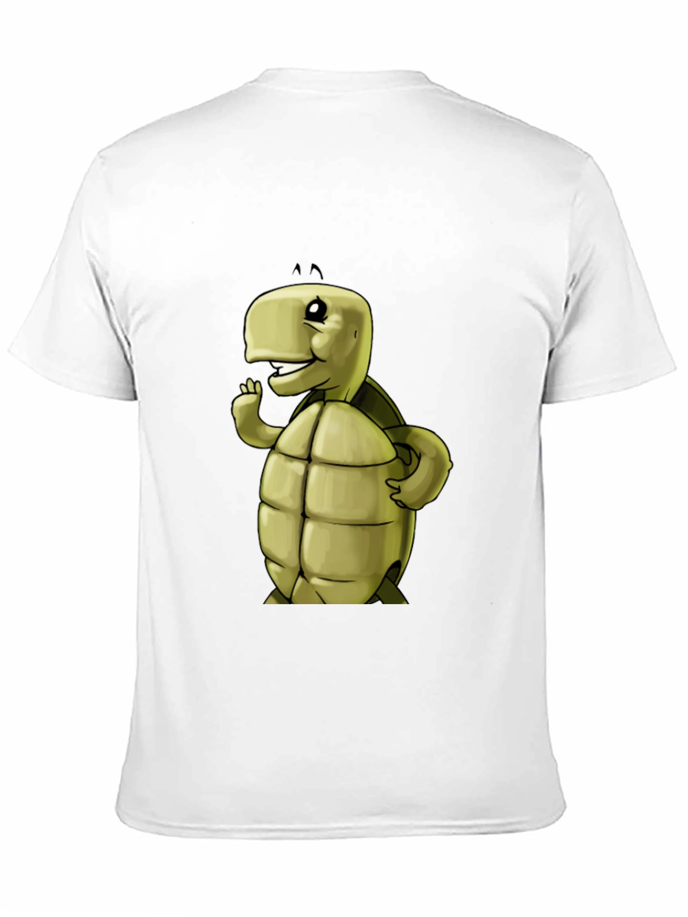 Cartoon Turtle Graphic Black T-Shirt