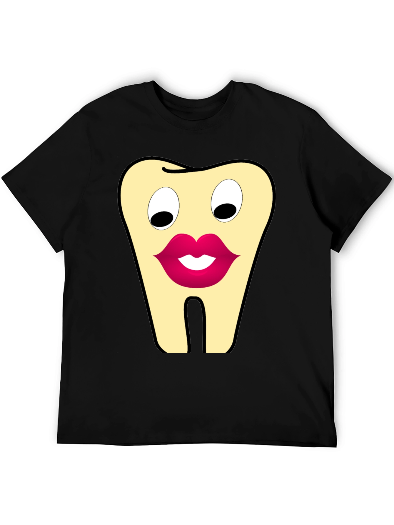Funny Tooth Cartoon Graphic T-Shirt