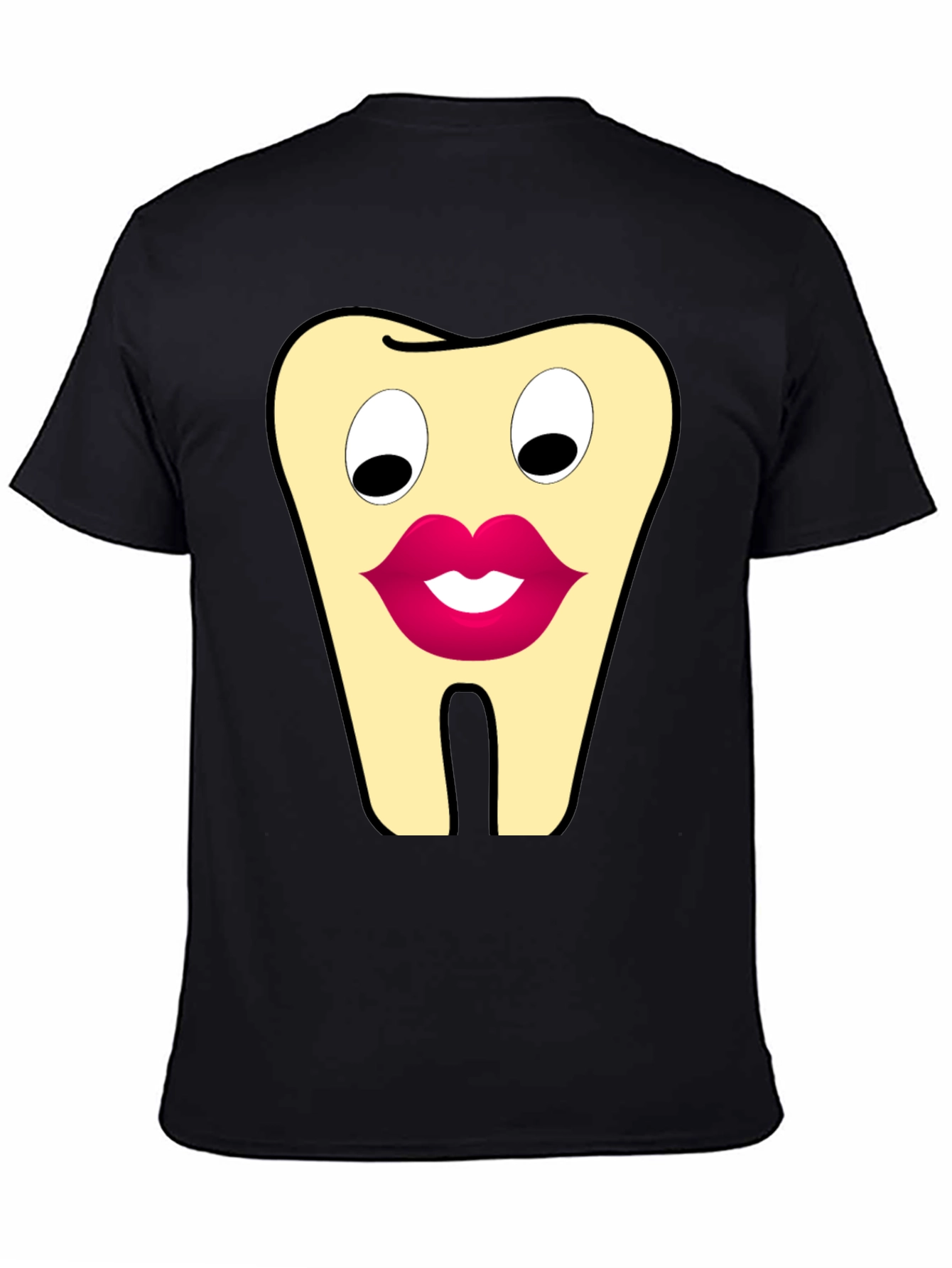 Funny Tooth Cartoon Graphic T-Shirt